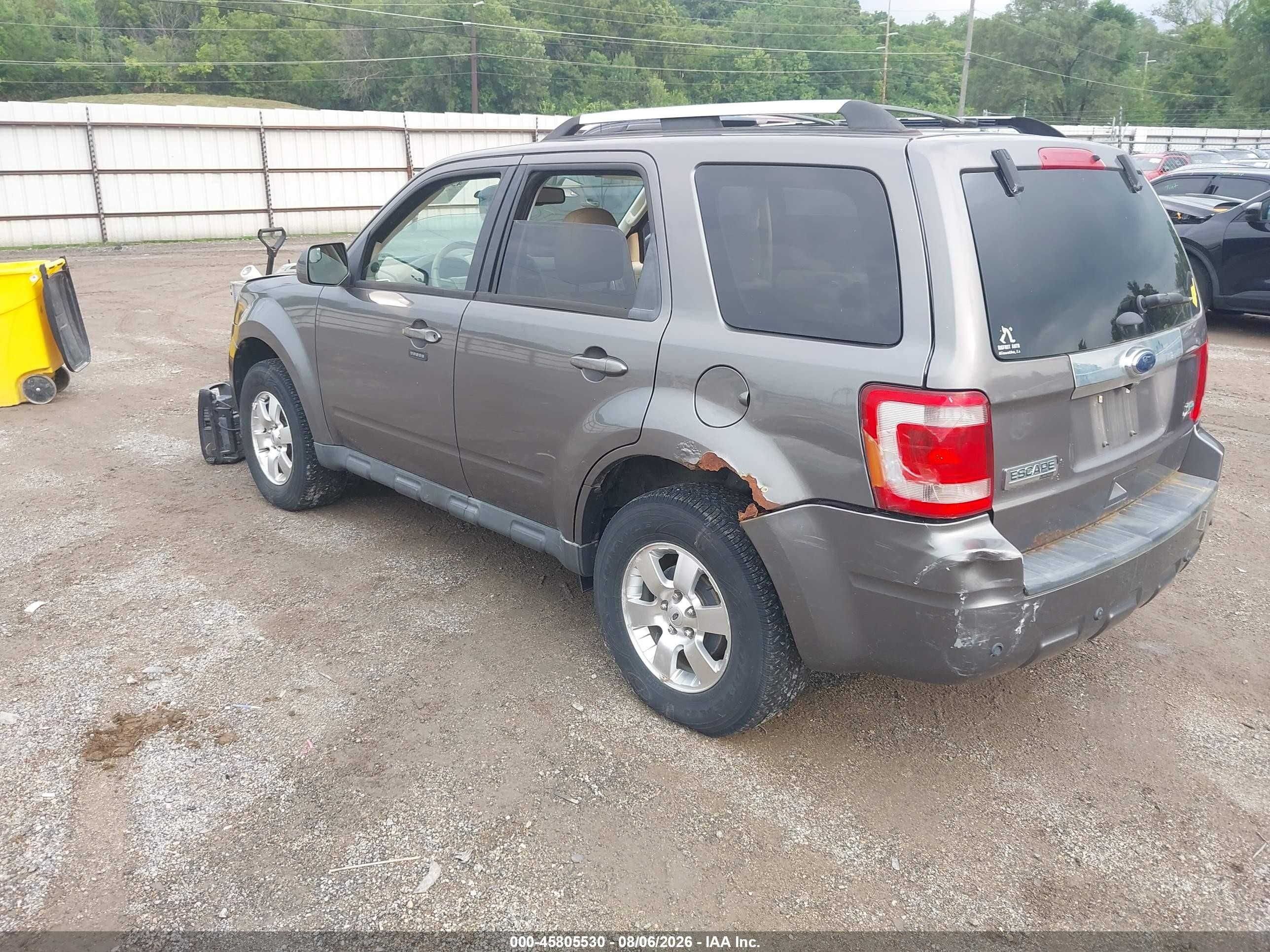 2012 Ford Escape Limited Gray vin: 1FMCU9EG1CKA58389