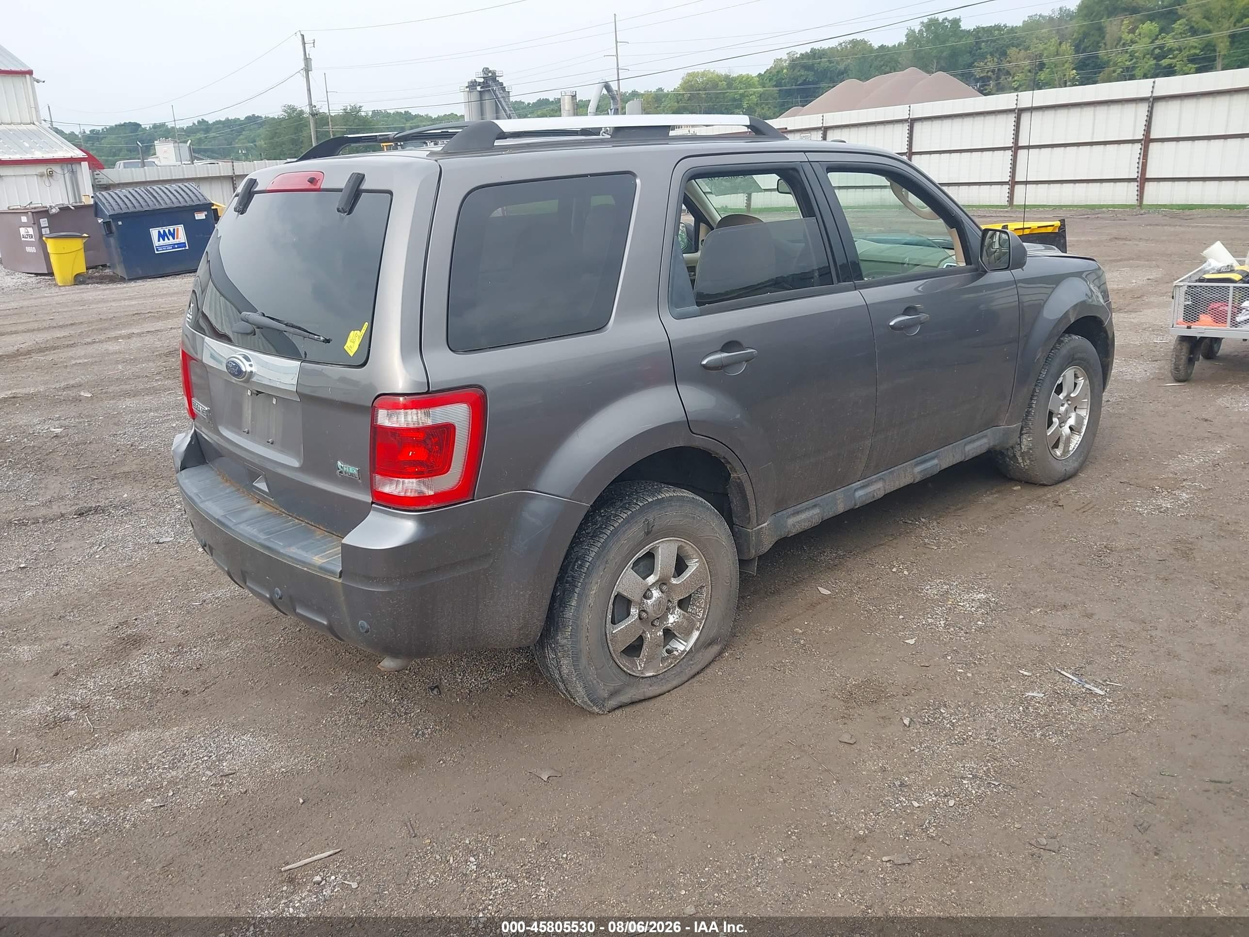 2012 Ford Escape Limited Gray vin: 1FMCU9EG1CKA58389