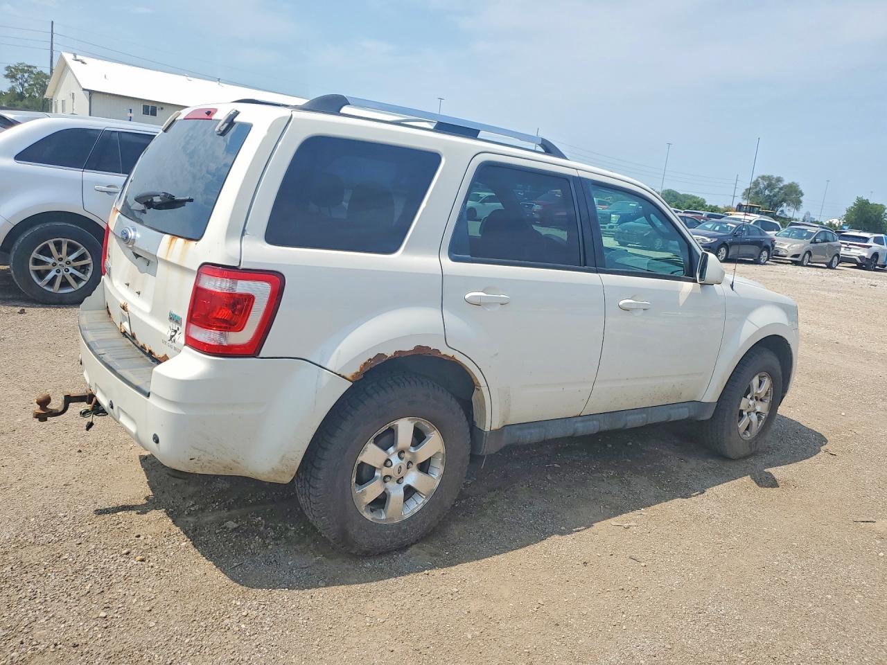 2012 Ford Escape Limited White vin: 1FMCU9EG1CKA72597