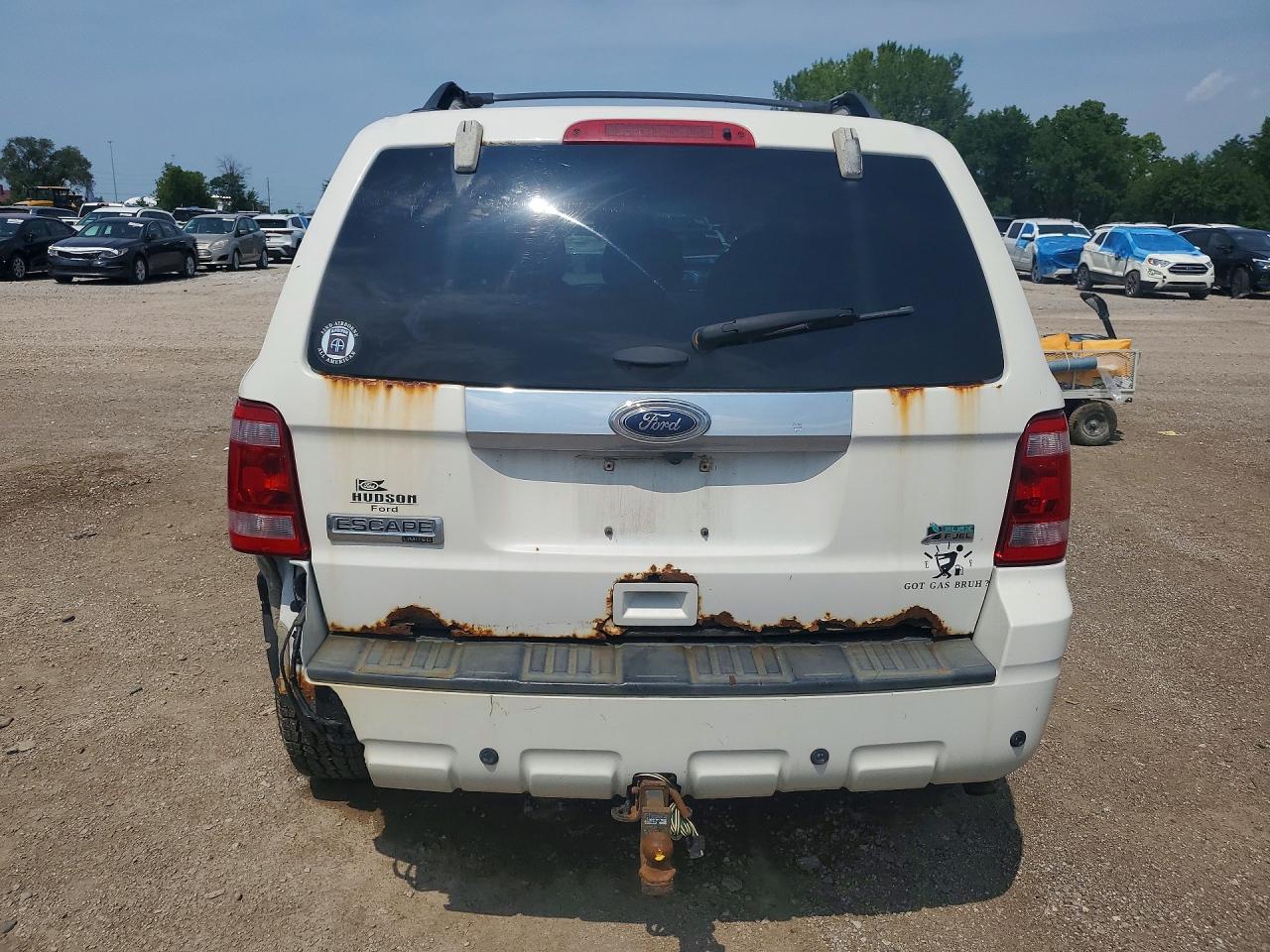 2012 Ford Escape Limited White vin: 1FMCU9EG1CKA72597