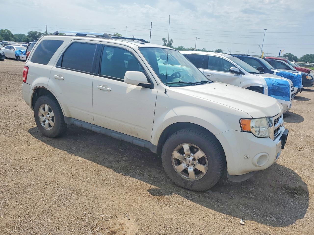 2012 Ford Escape Limited White vin: 1FMCU9EG1CKA72597