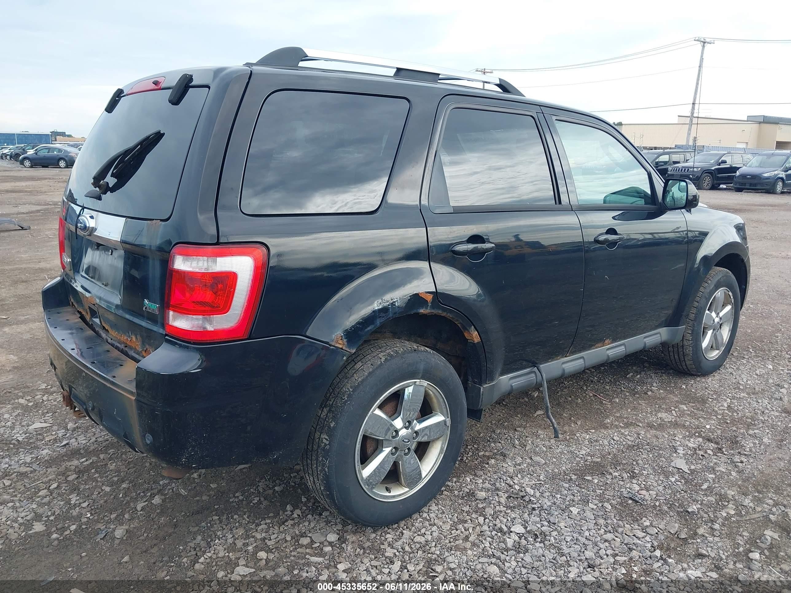 2012 Ford Escape Limited Black vin: 1FMCU9EG1CKB76300