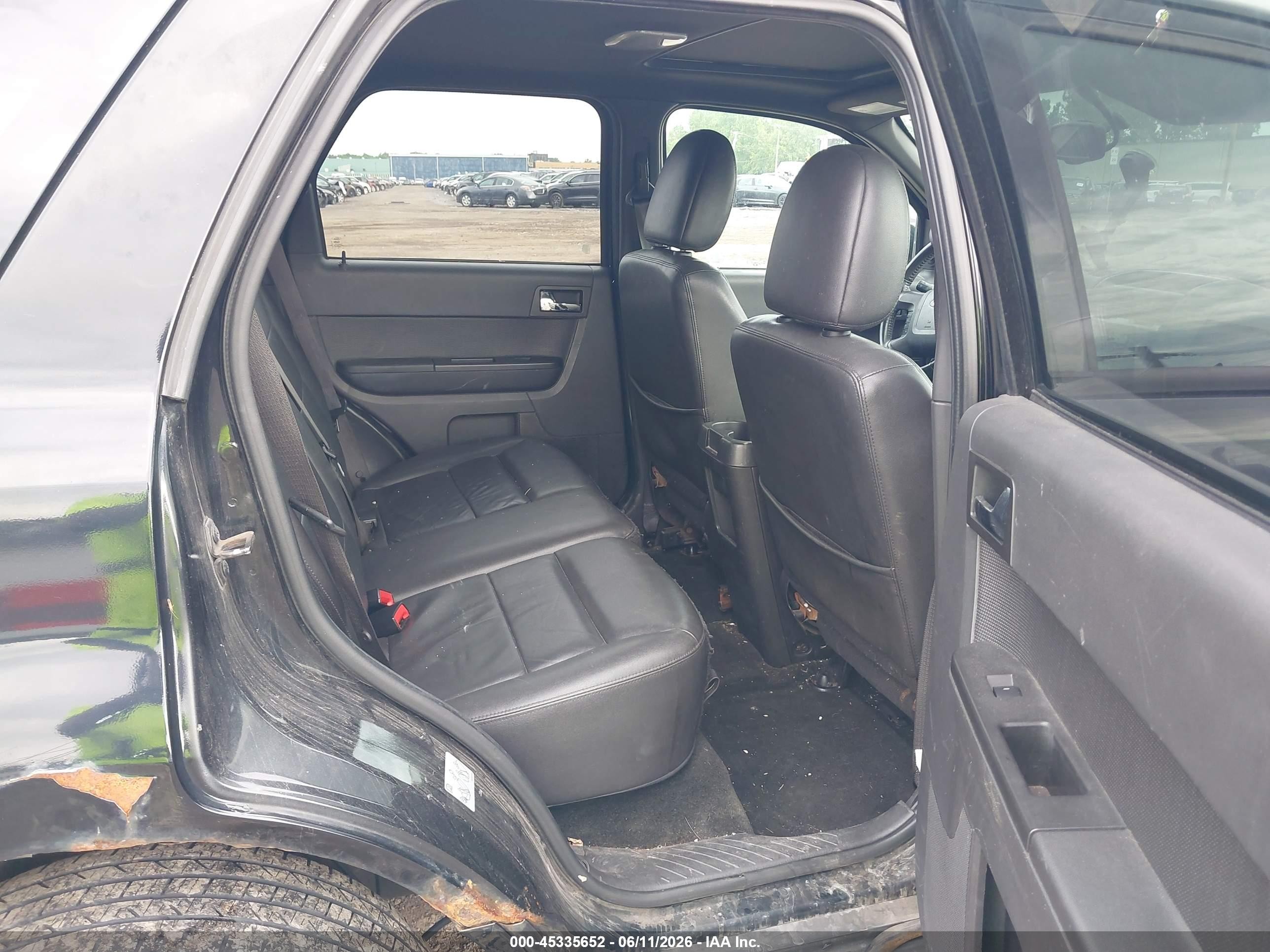 2012 Ford Escape Limited Black vin: 1FMCU9EG1CKB76300