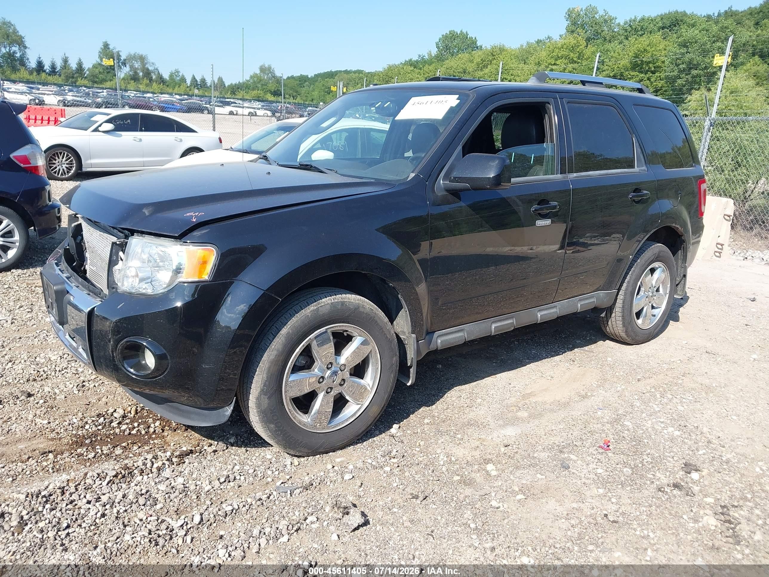 2012 Ford Escape Limited Black vin: 1FMCU9EG2CKC36617