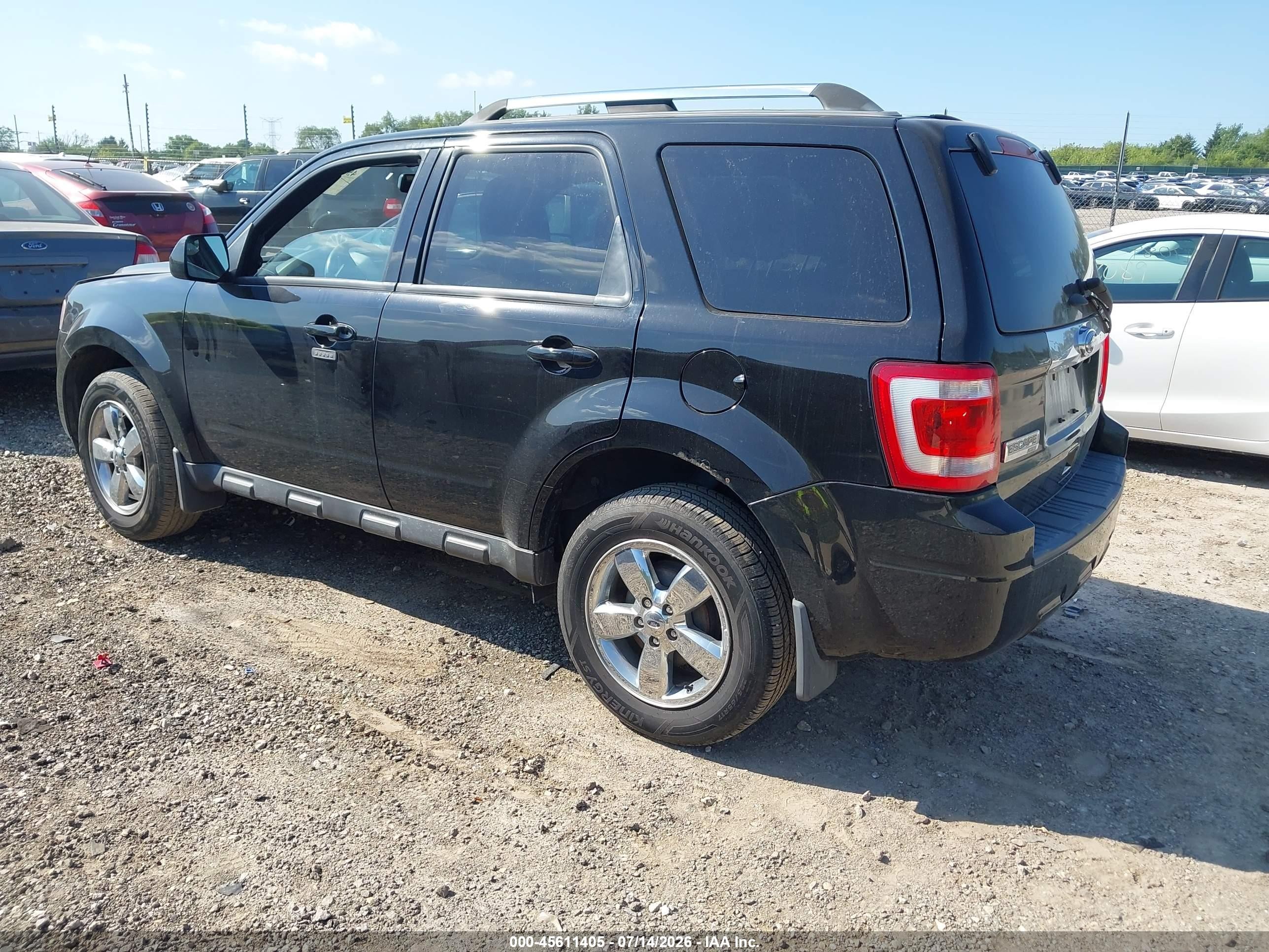 2012 Ford Escape Limited Black vin: 1FMCU9EG2CKC36617