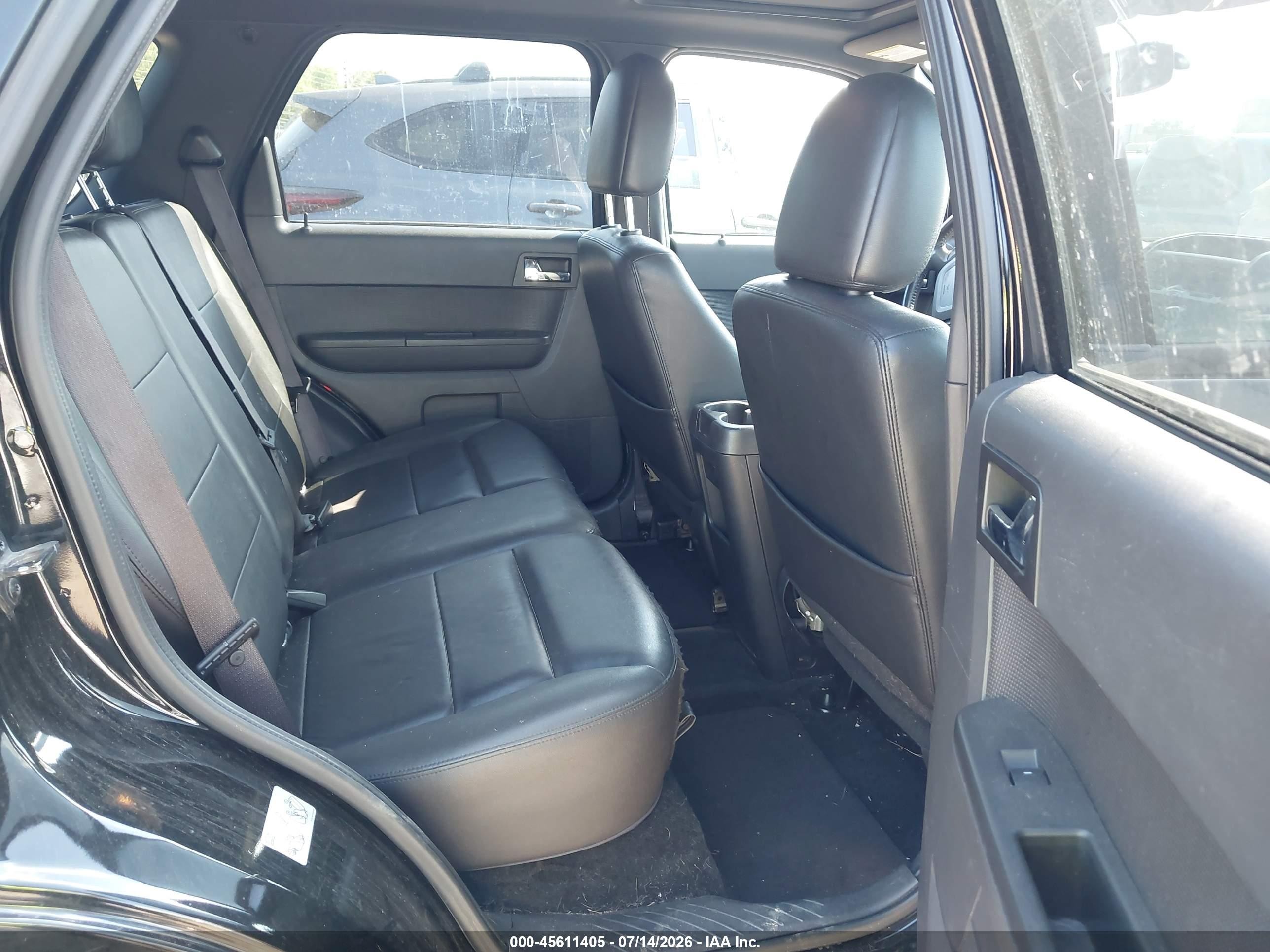 2012 Ford Escape Limited Black vin: 1FMCU9EG2CKC36617