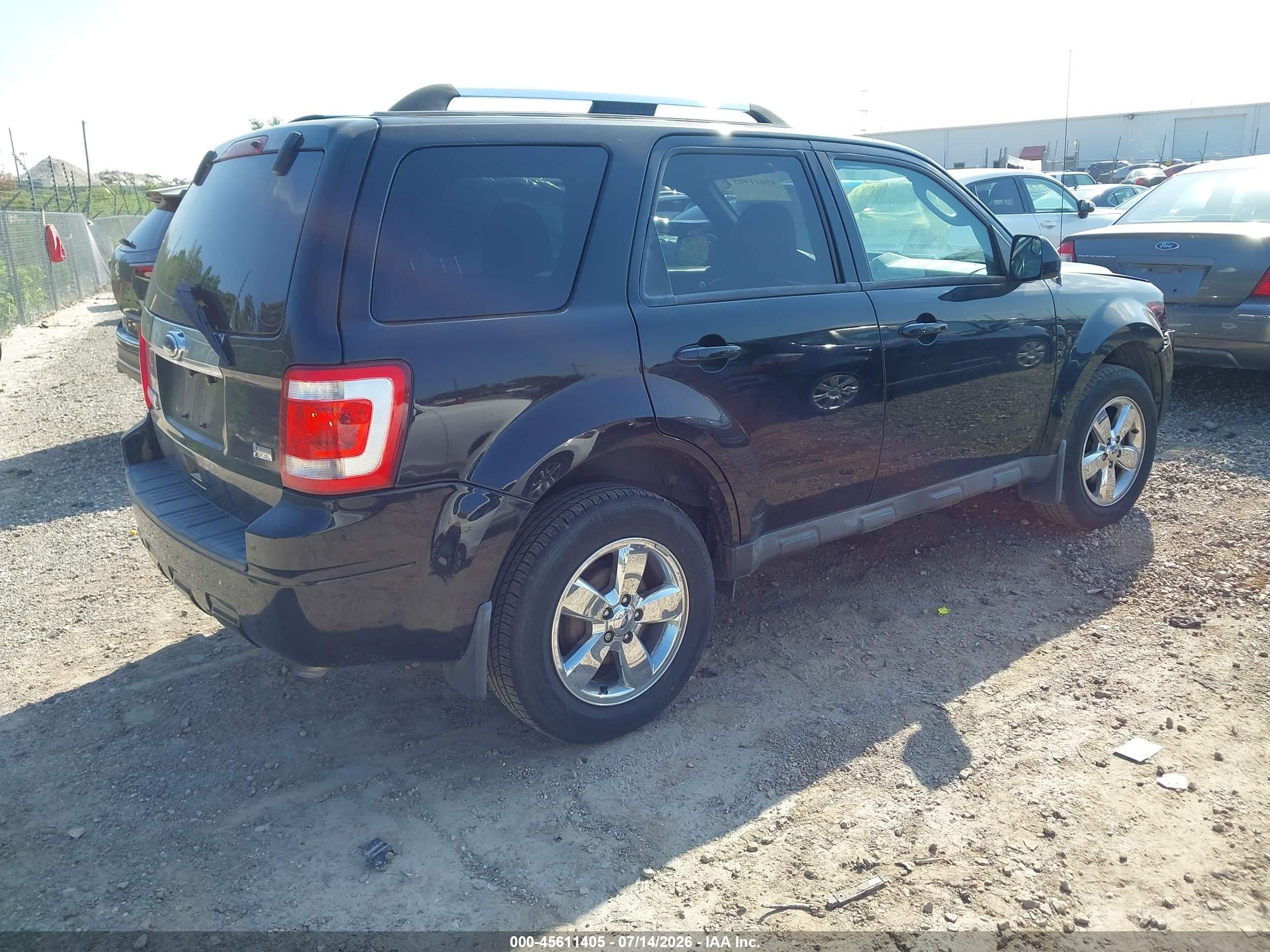 2012 Ford Escape Limited Black vin: 1FMCU9EG2CKC36617