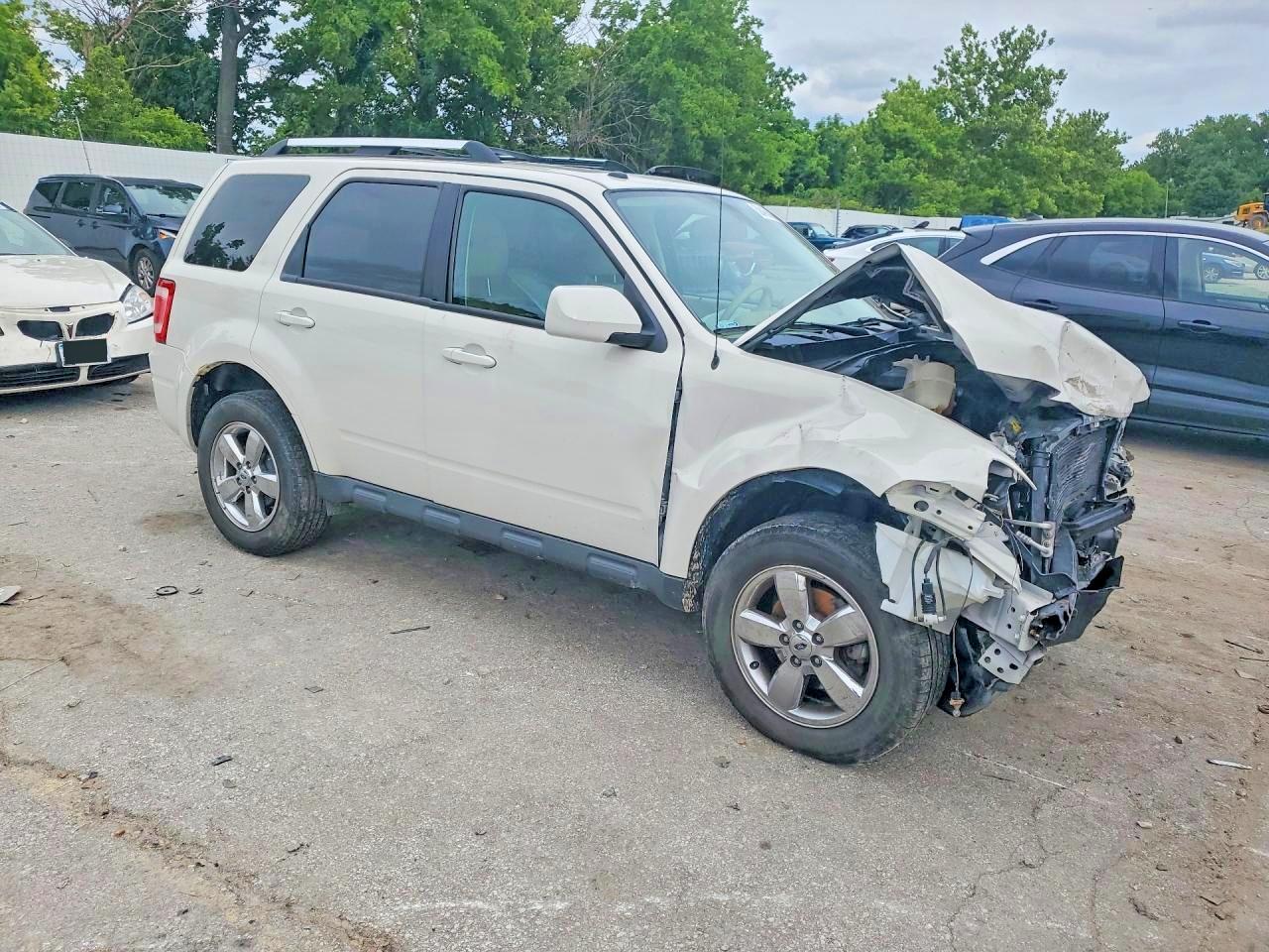 2012 Ford Escape Limited White vin: 1FMCU9EG2CKC43986