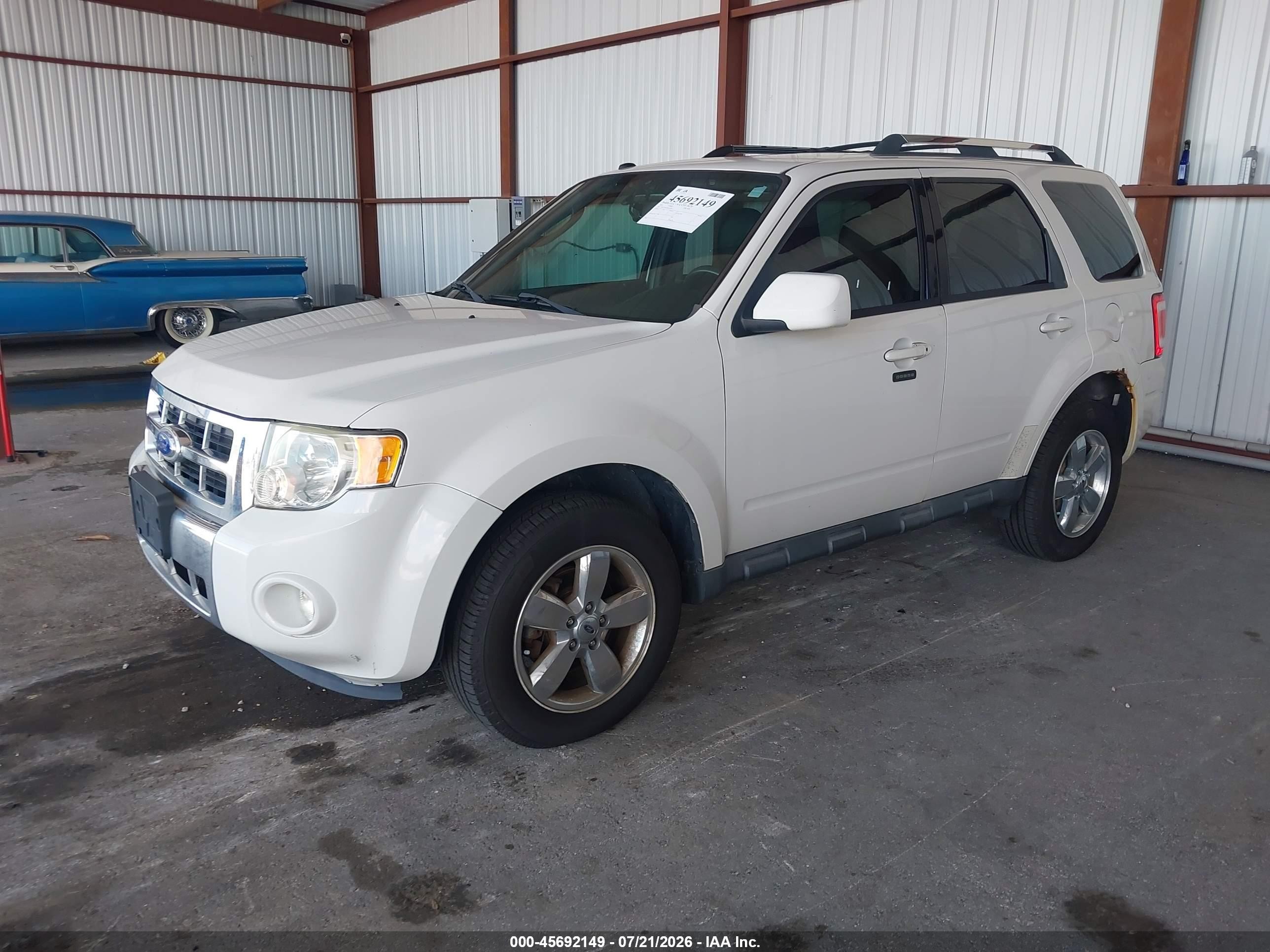 2011 Ford Escape Limited Белый vin: 1FMCU9EG3BKC66207
