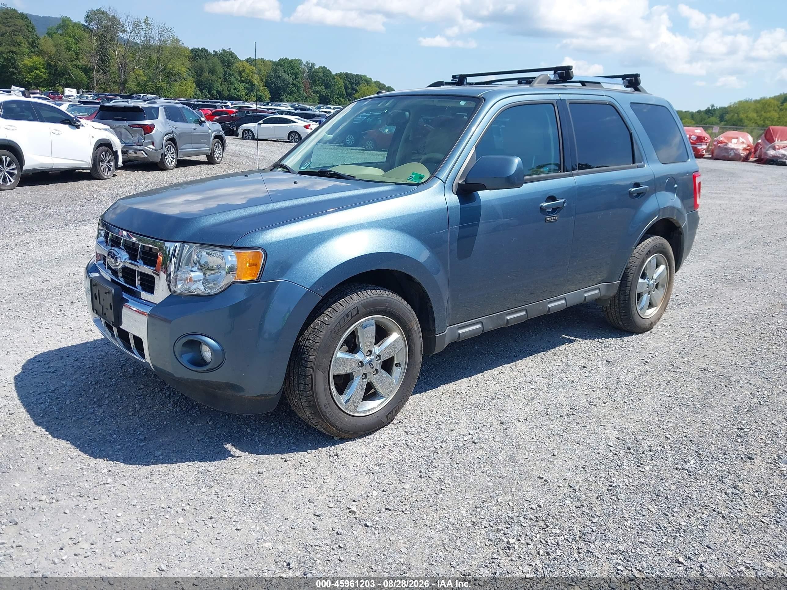 2012 Ford Escape Limited Blue vin: 1FMCU9EG3CKA42033