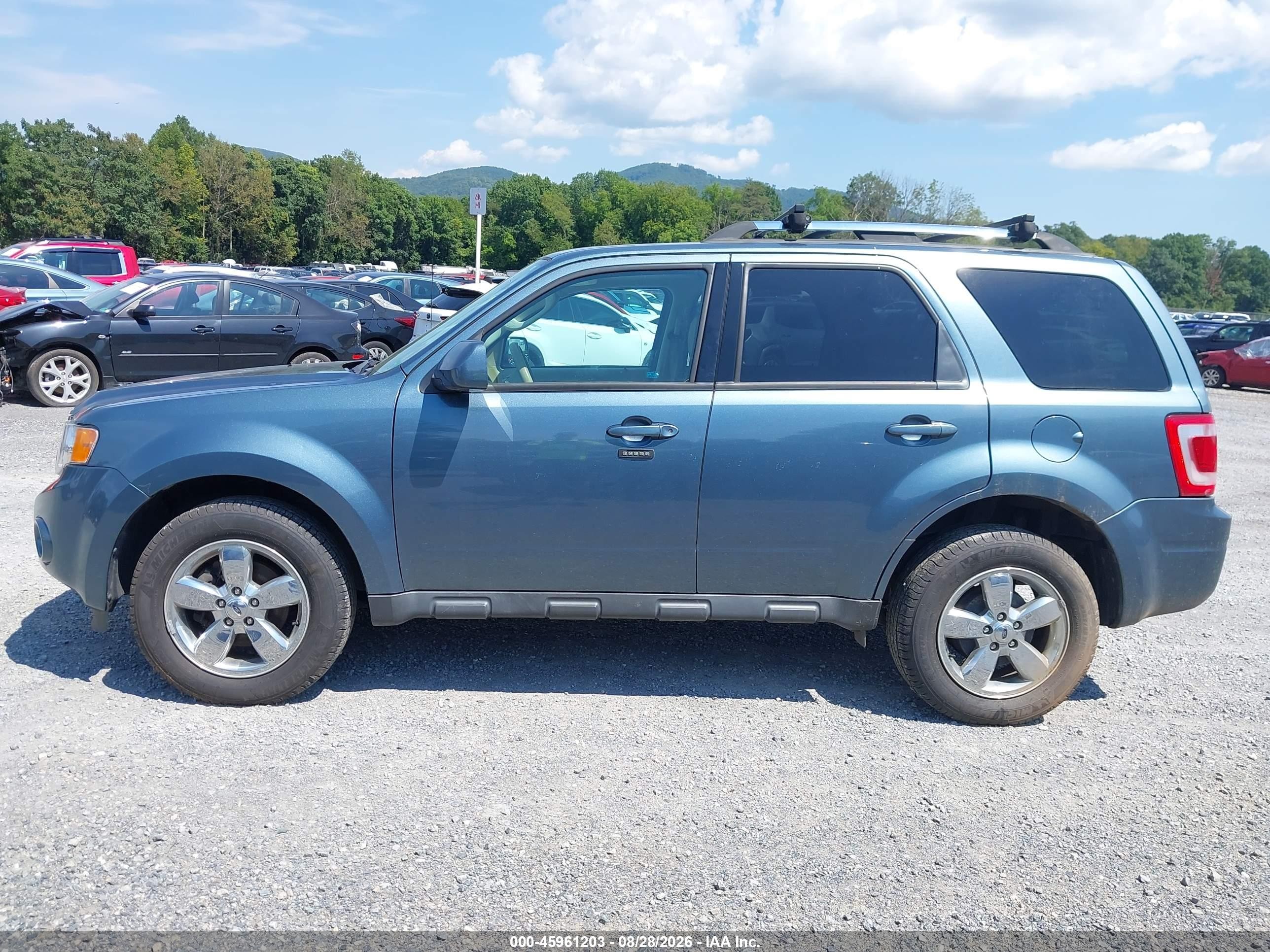 2012 Ford Escape Limited Blue vin: 1FMCU9EG3CKA42033