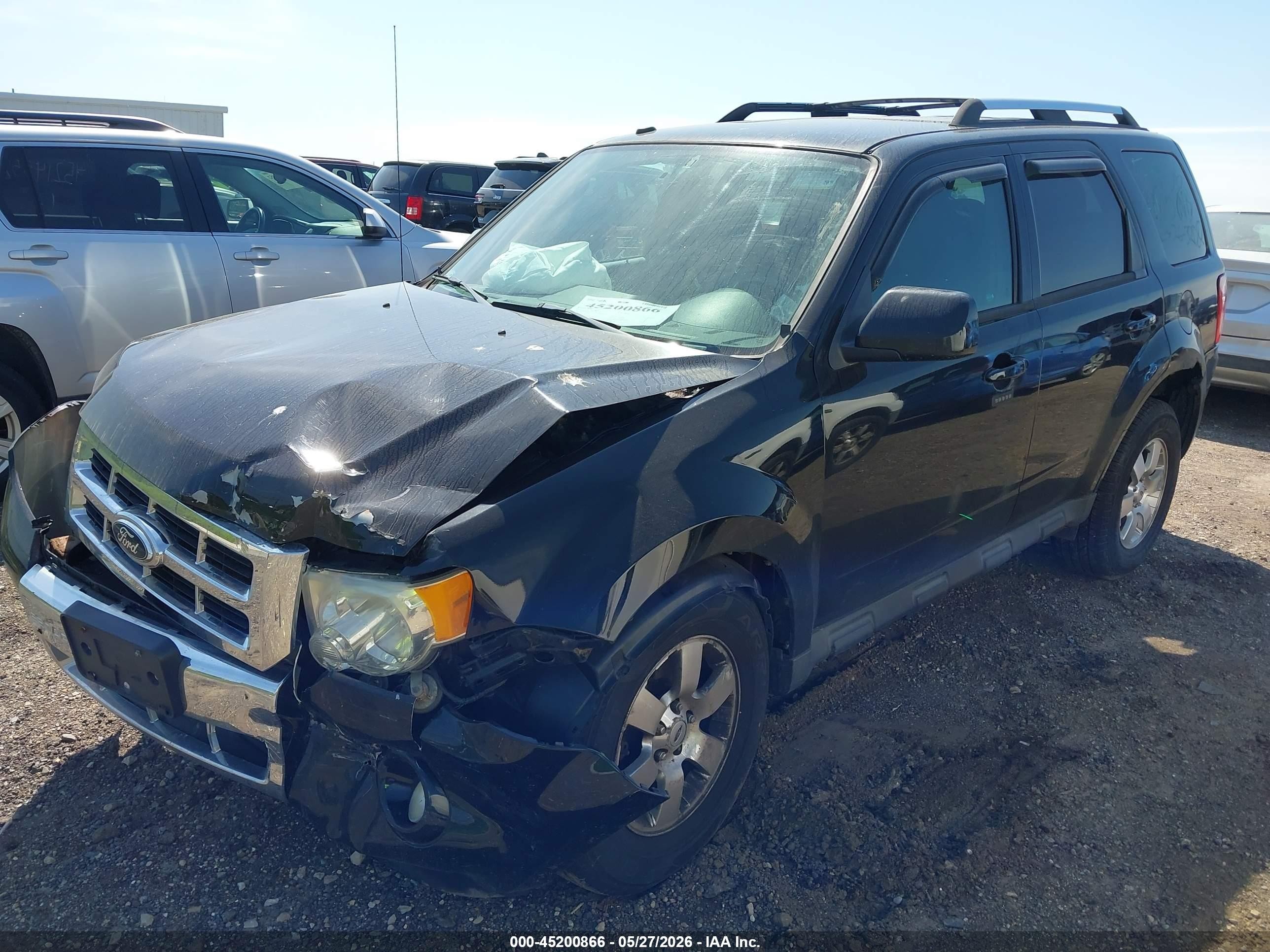 2012 Ford Escape Limited Black vin: 1FMCU9EG3CKB89100