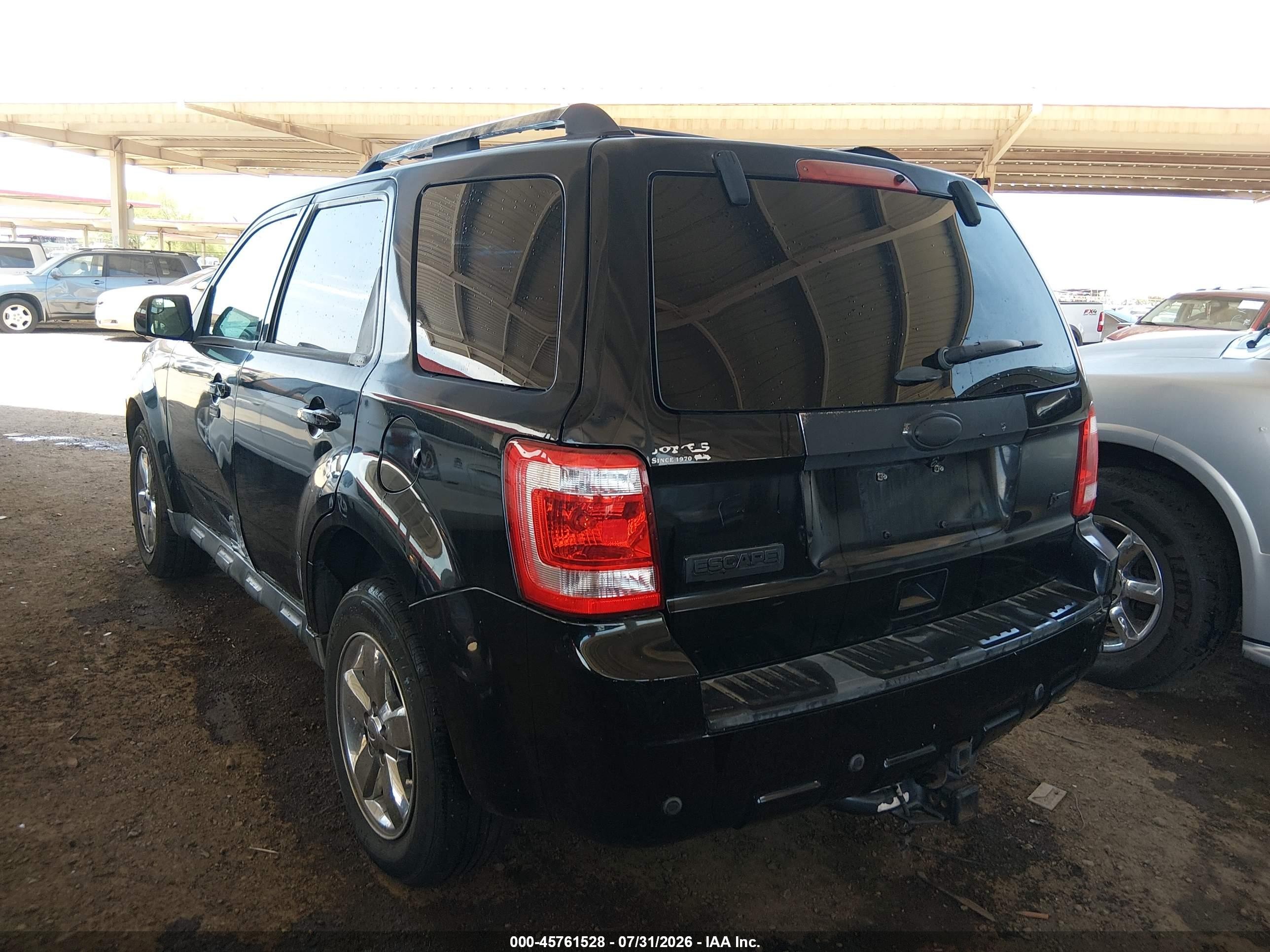 2012 Ford Escape Limited Black vin: 1FMCU9EG3CKB91946