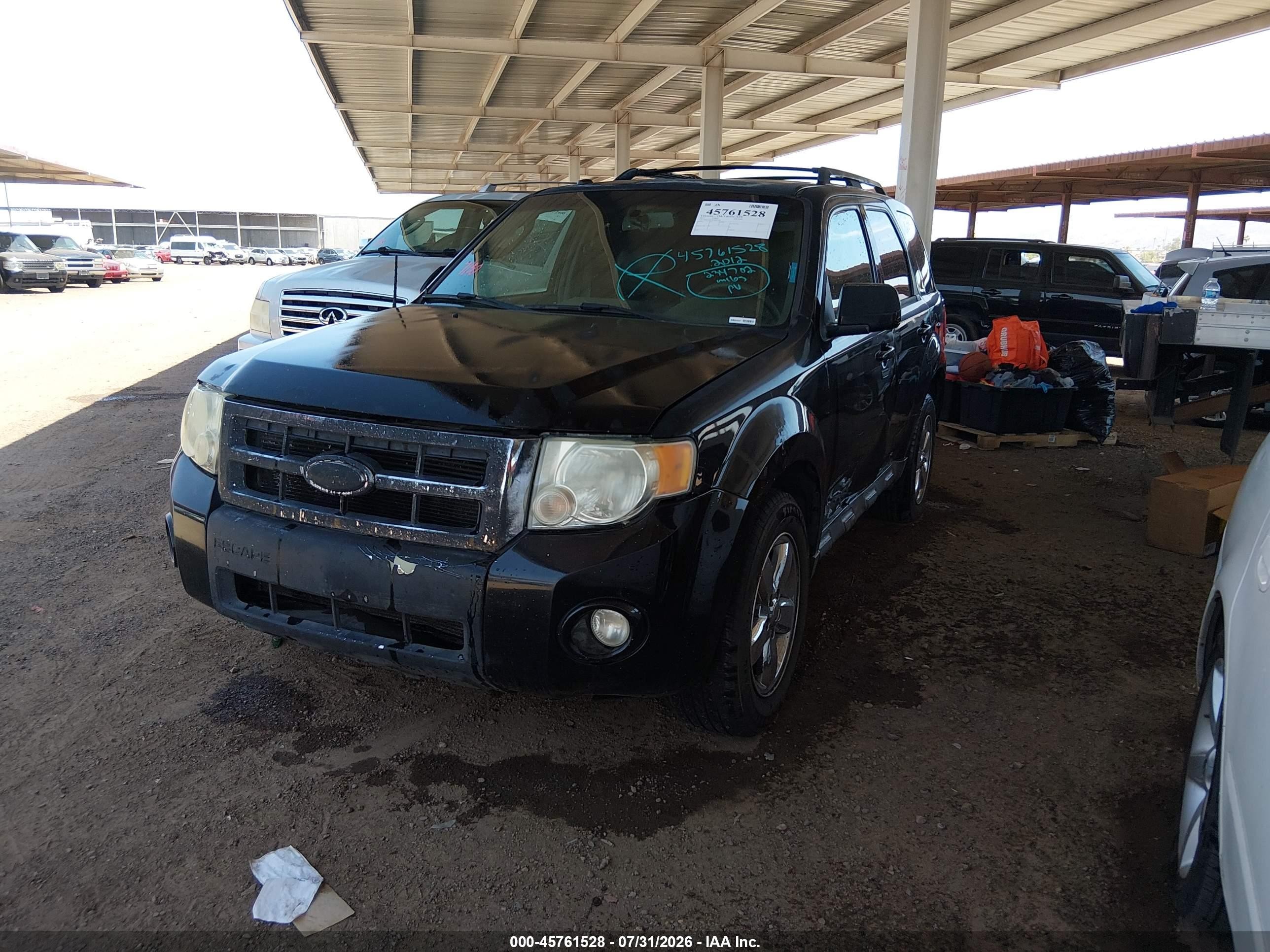 2012 Ford Escape Limited Black vin: 1FMCU9EG3CKB91946