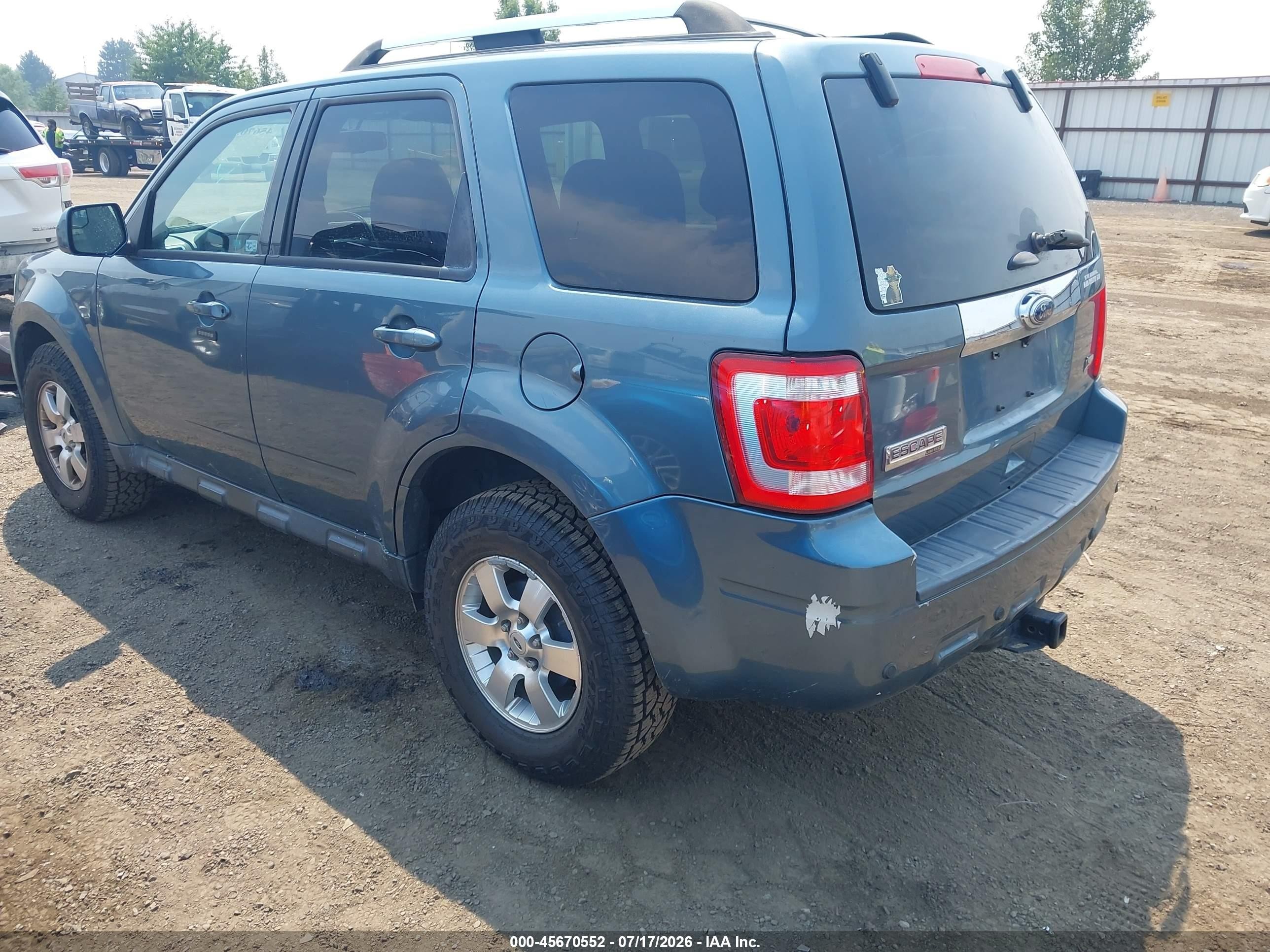 2011 Ford Escape Limited Blue vin: 1FMCU9EG4BKB14680