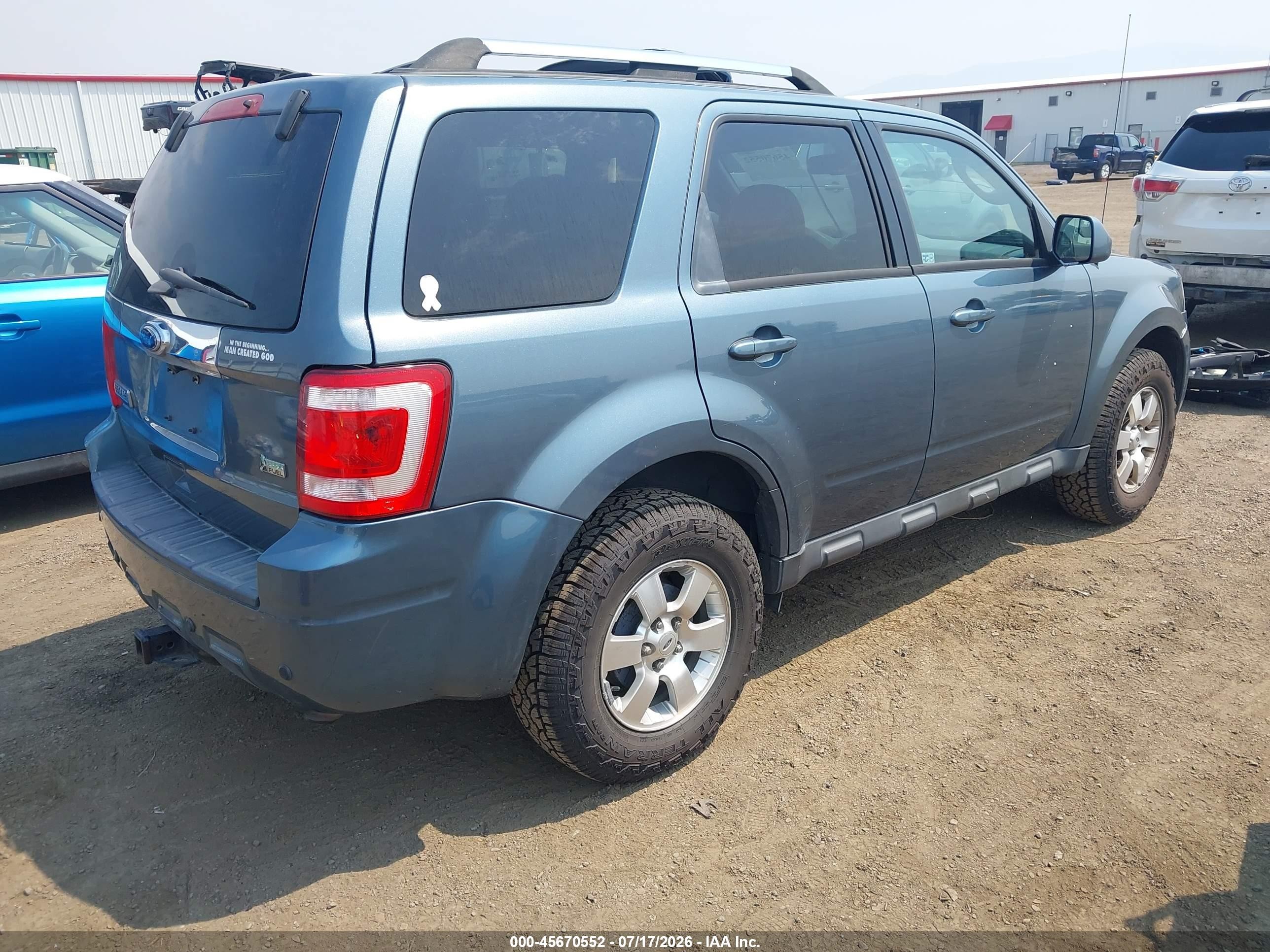 2011 Ford Escape Limited Blue vin: 1FMCU9EG4BKB14680