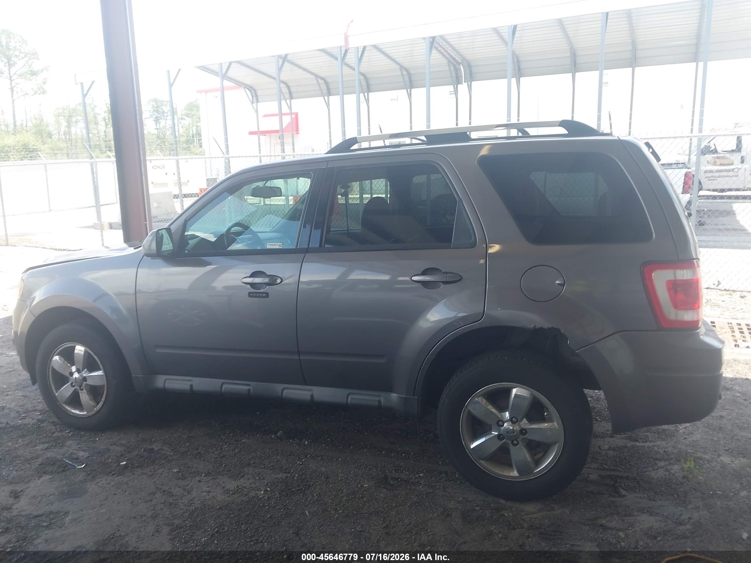 2012 Ford Escape Limited Gray vin: 1FMCU9EG4CKA40646