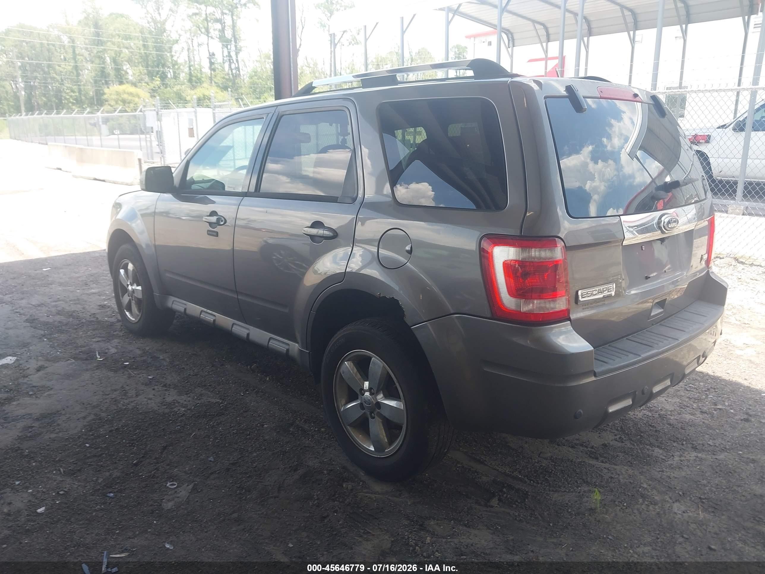2012 Ford Escape Limited Gray vin: 1FMCU9EG4CKA40646