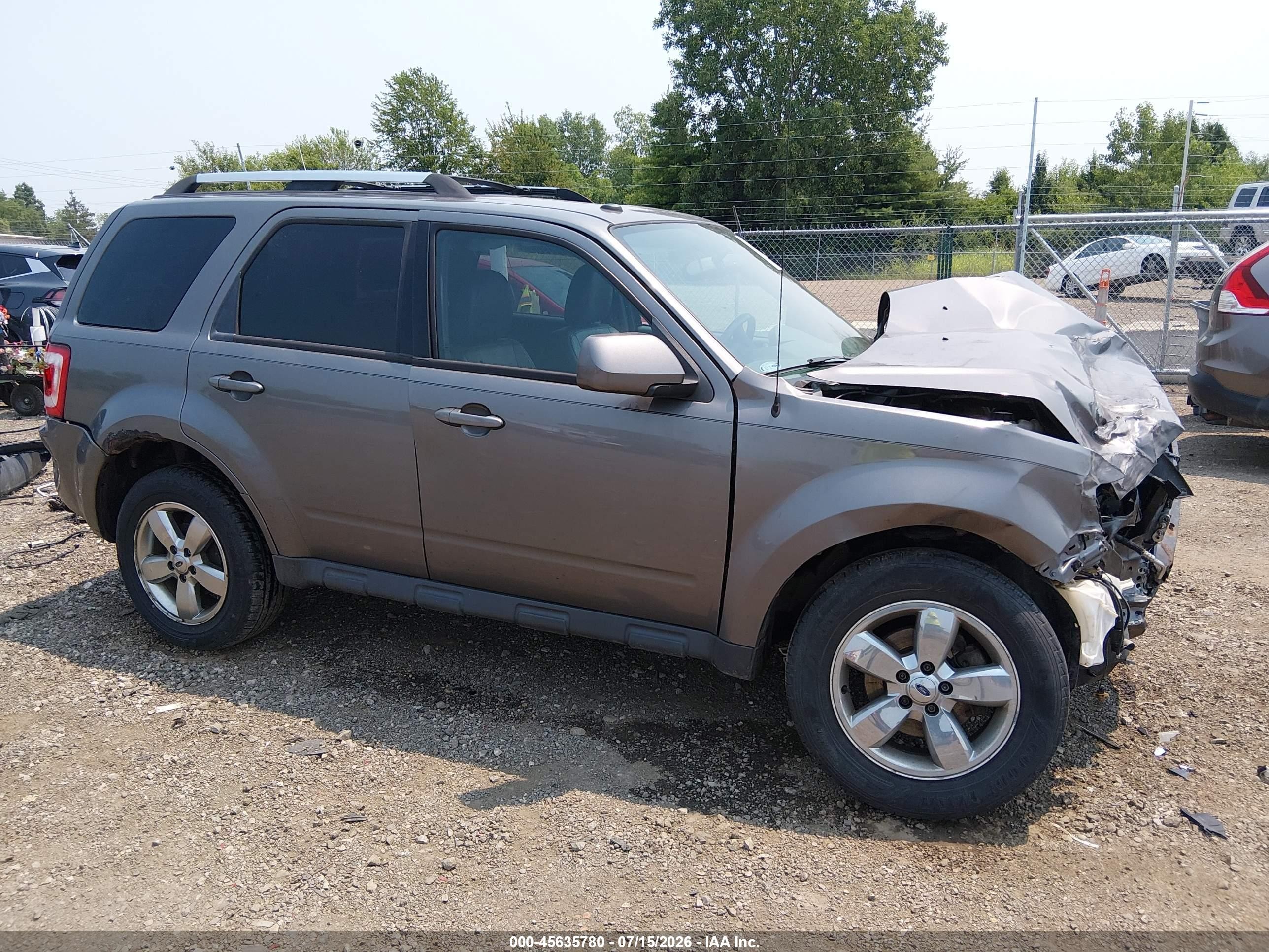 2012 Ford Escape Limited Серый vin: 1FMCU9EG4CKB41086