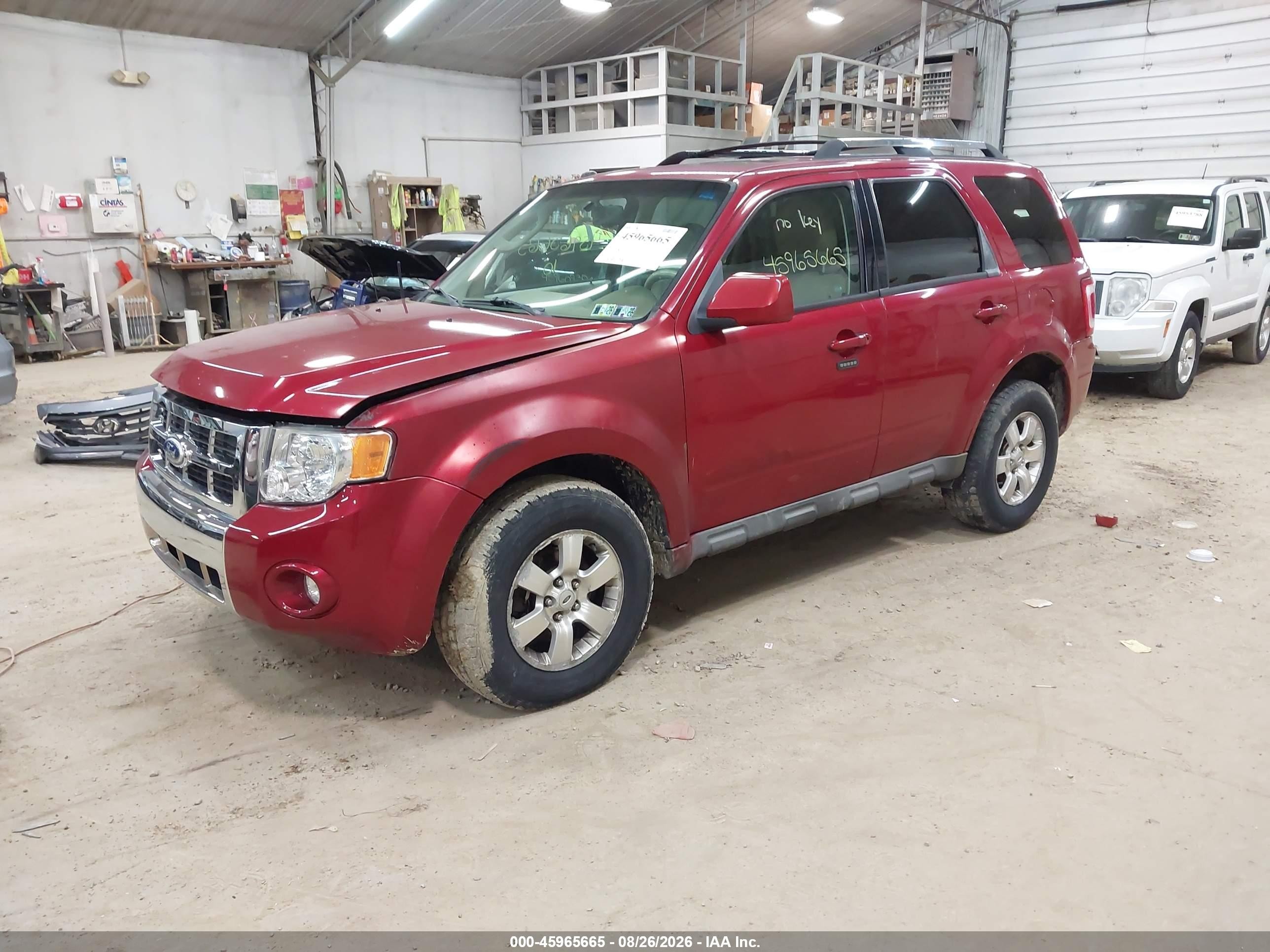 2010 Ford Escape Limited Red vin: 1FMCU9EG5AKC91415