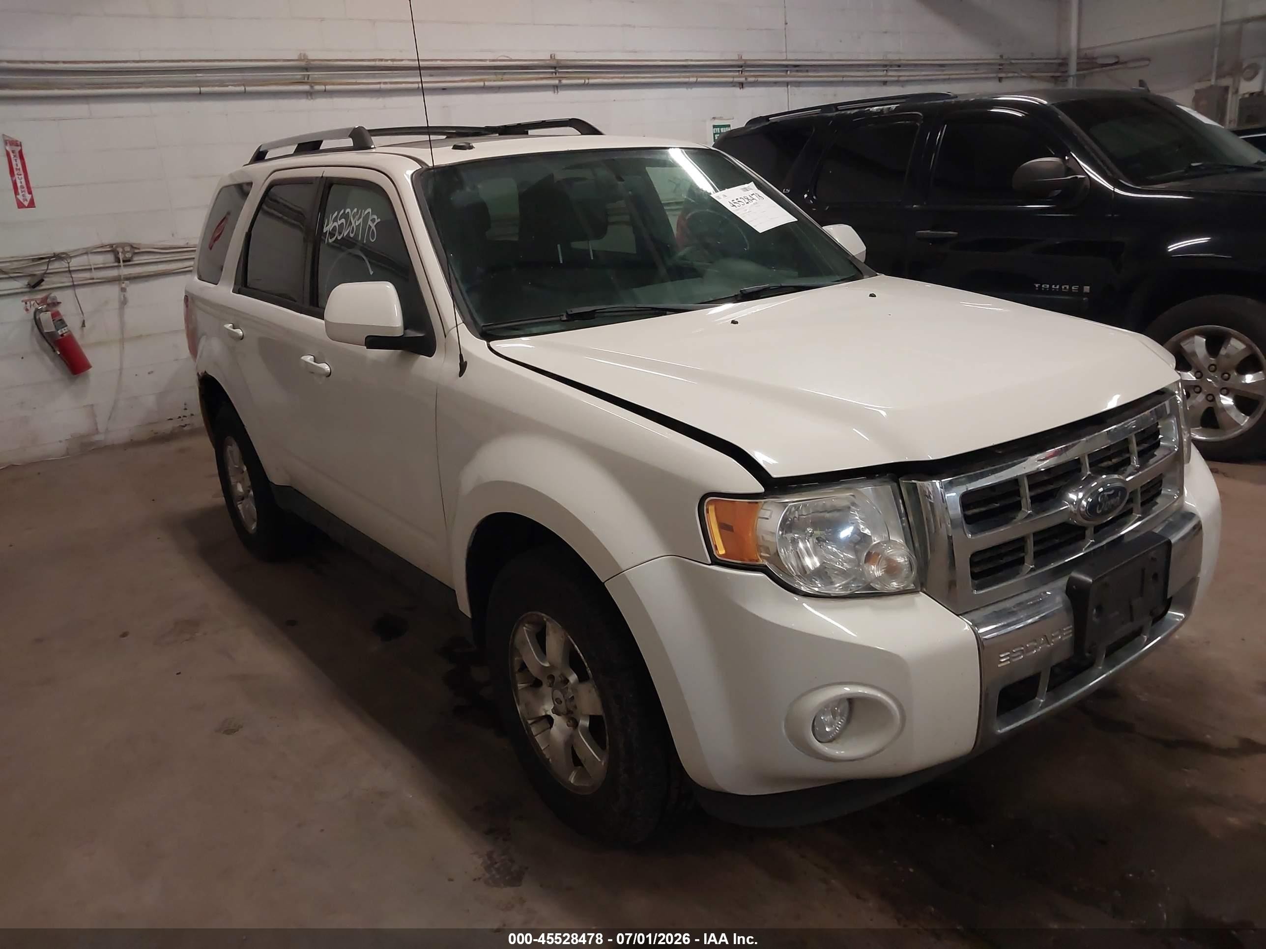 2011 Ford Escape Limited White vin: 1FMCU9EG5BKB78680