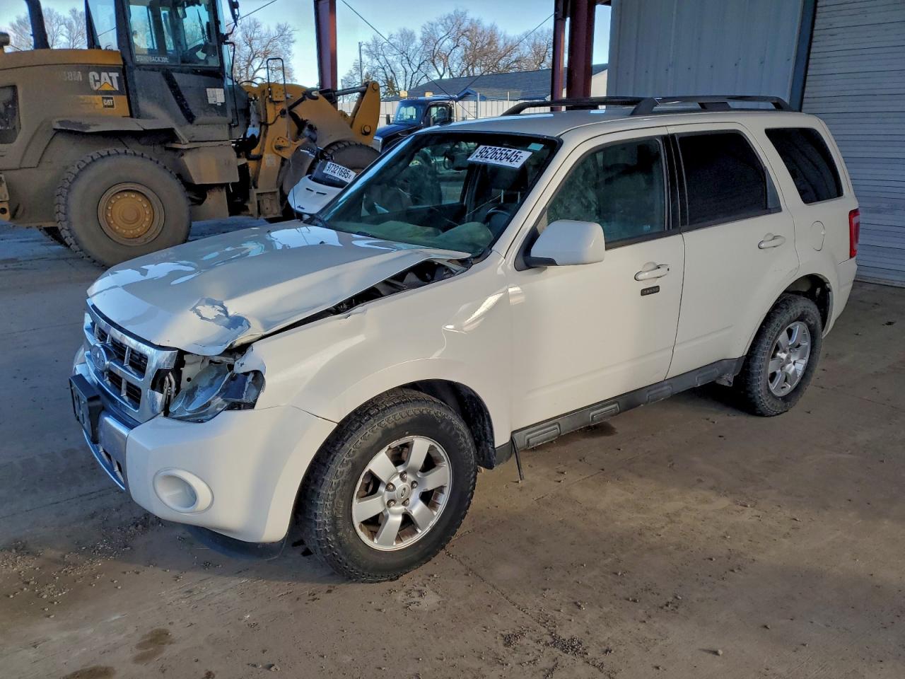 2011 Ford Escape Limited White vin: 1FMCU9EG5BKC42734