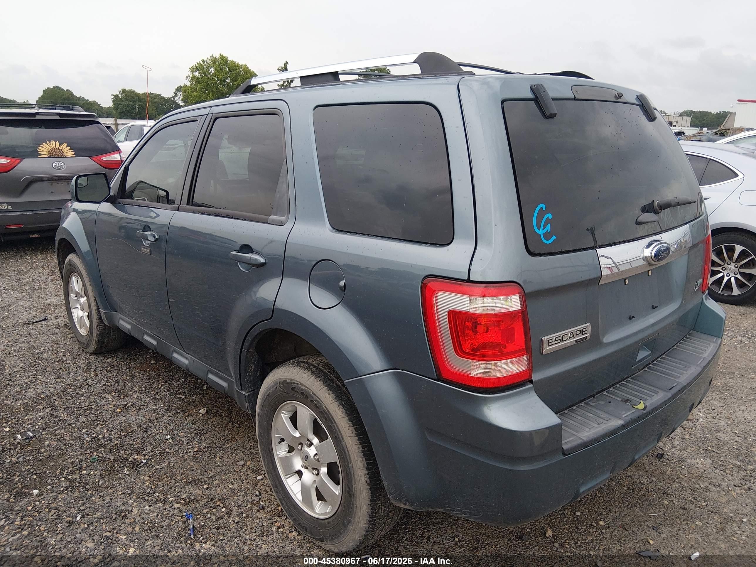 2011 Ford Escape Limited Blue vin: 1FMCU9EG5BKC48856