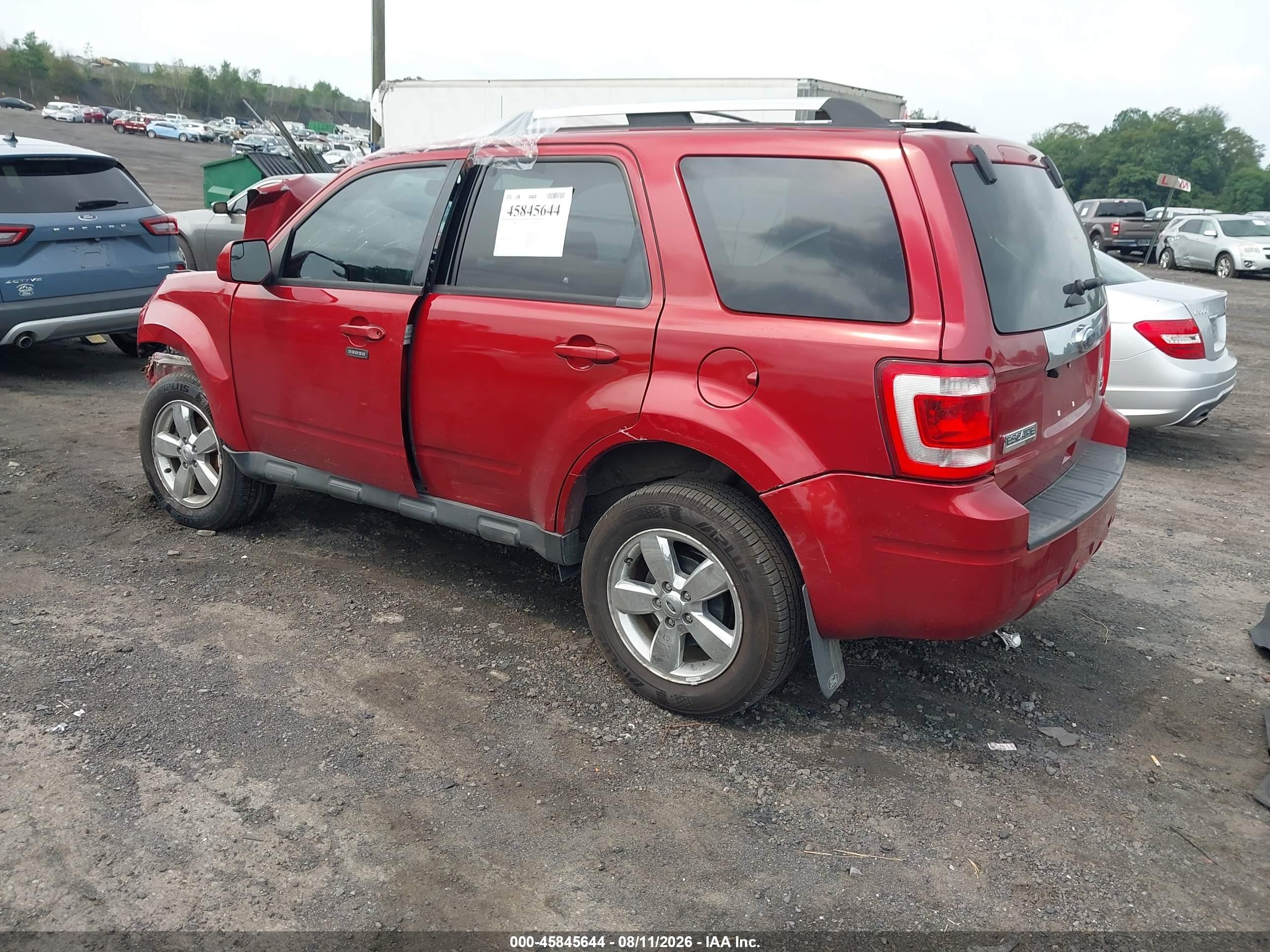 2012 Ford Escape Limited Red vin: 1FMCU9EG5CKB01101