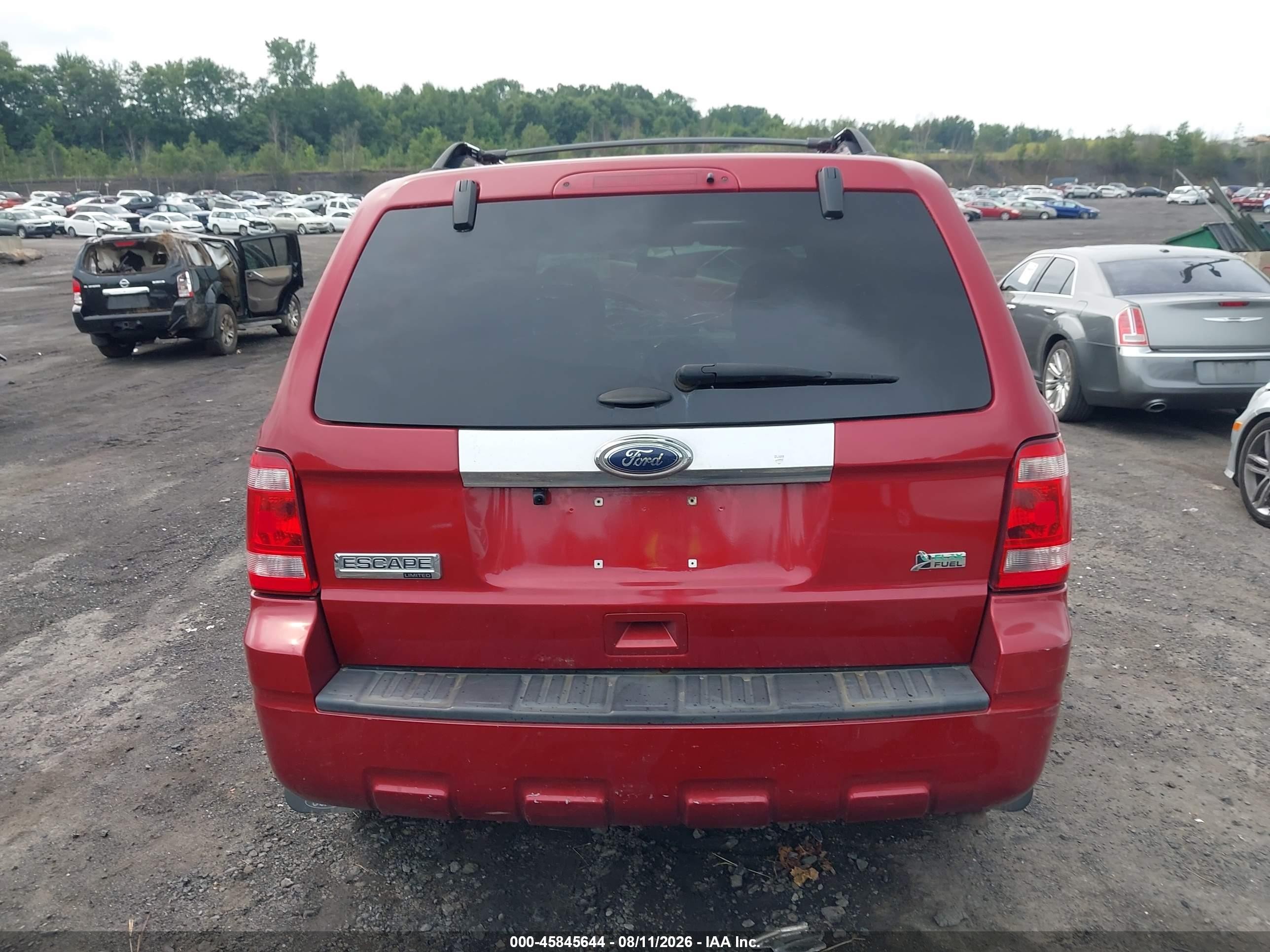 2012 Ford Escape Limited Red vin: 1FMCU9EG5CKB01101