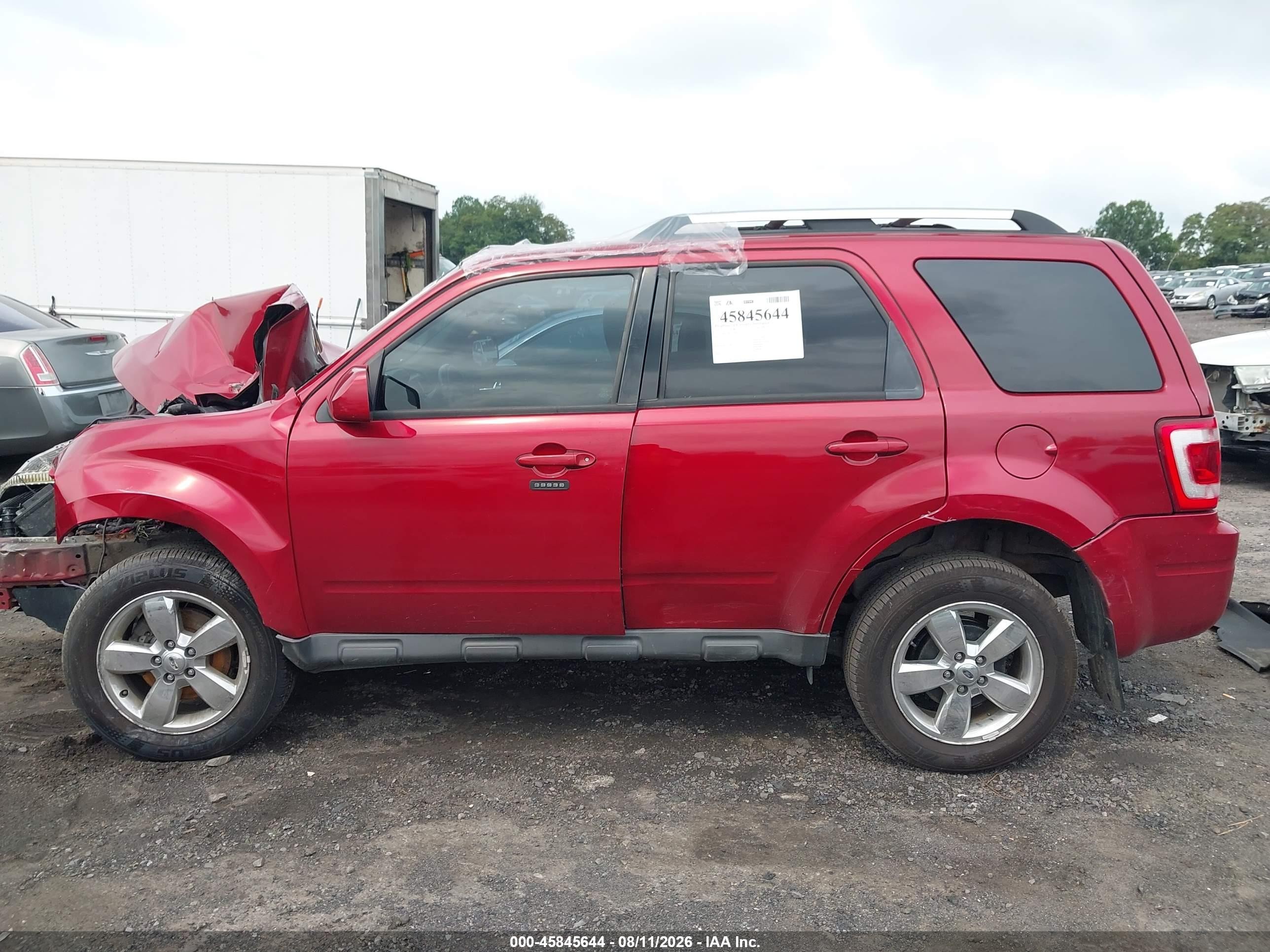 2012 Ford Escape Limited Red vin: 1FMCU9EG5CKB01101