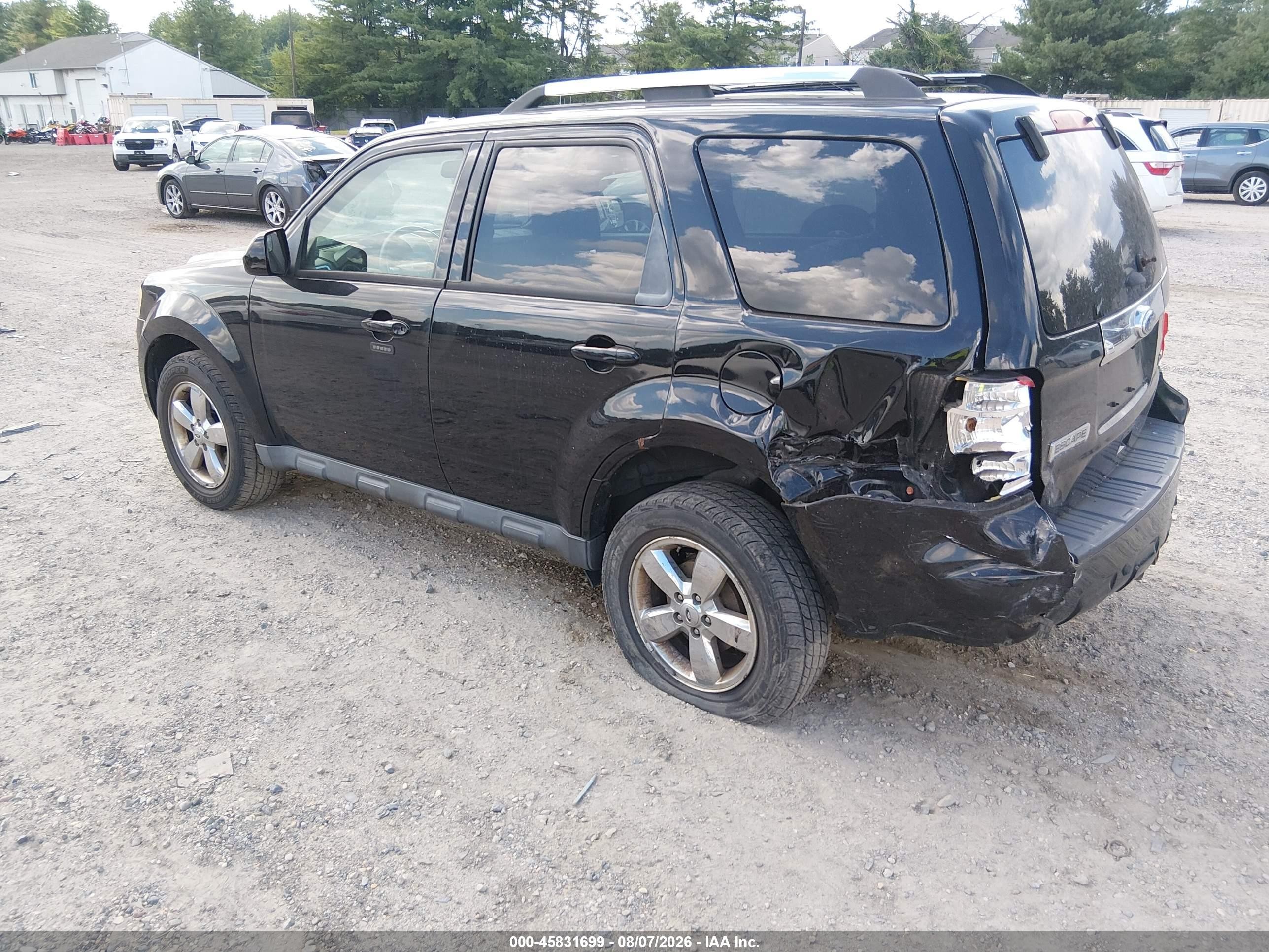 2012 Ford Escape Limited Black vin: 1FMCU9EG5CKB86957