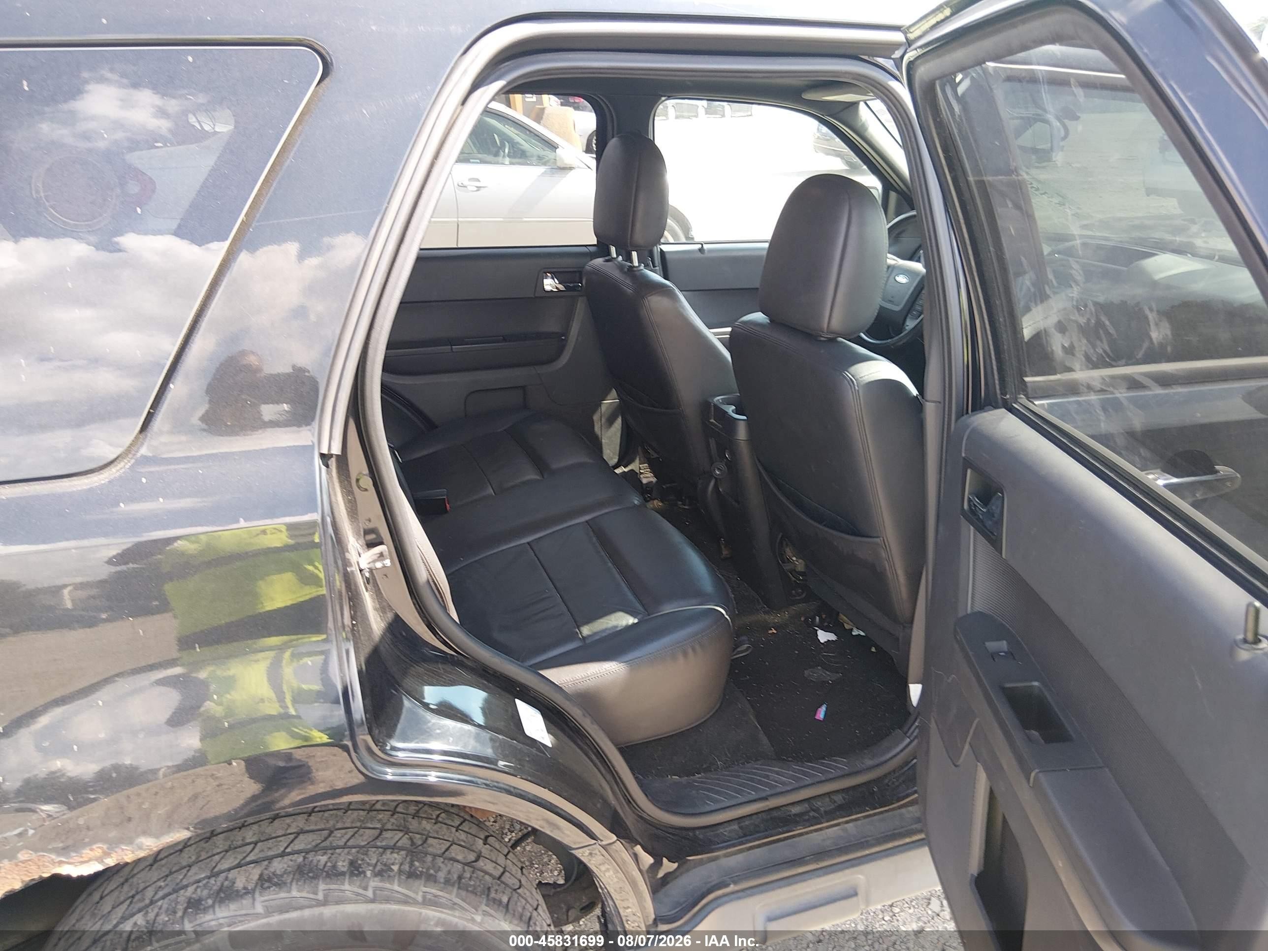 2012 Ford Escape Limited Black vin: 1FMCU9EG5CKB86957