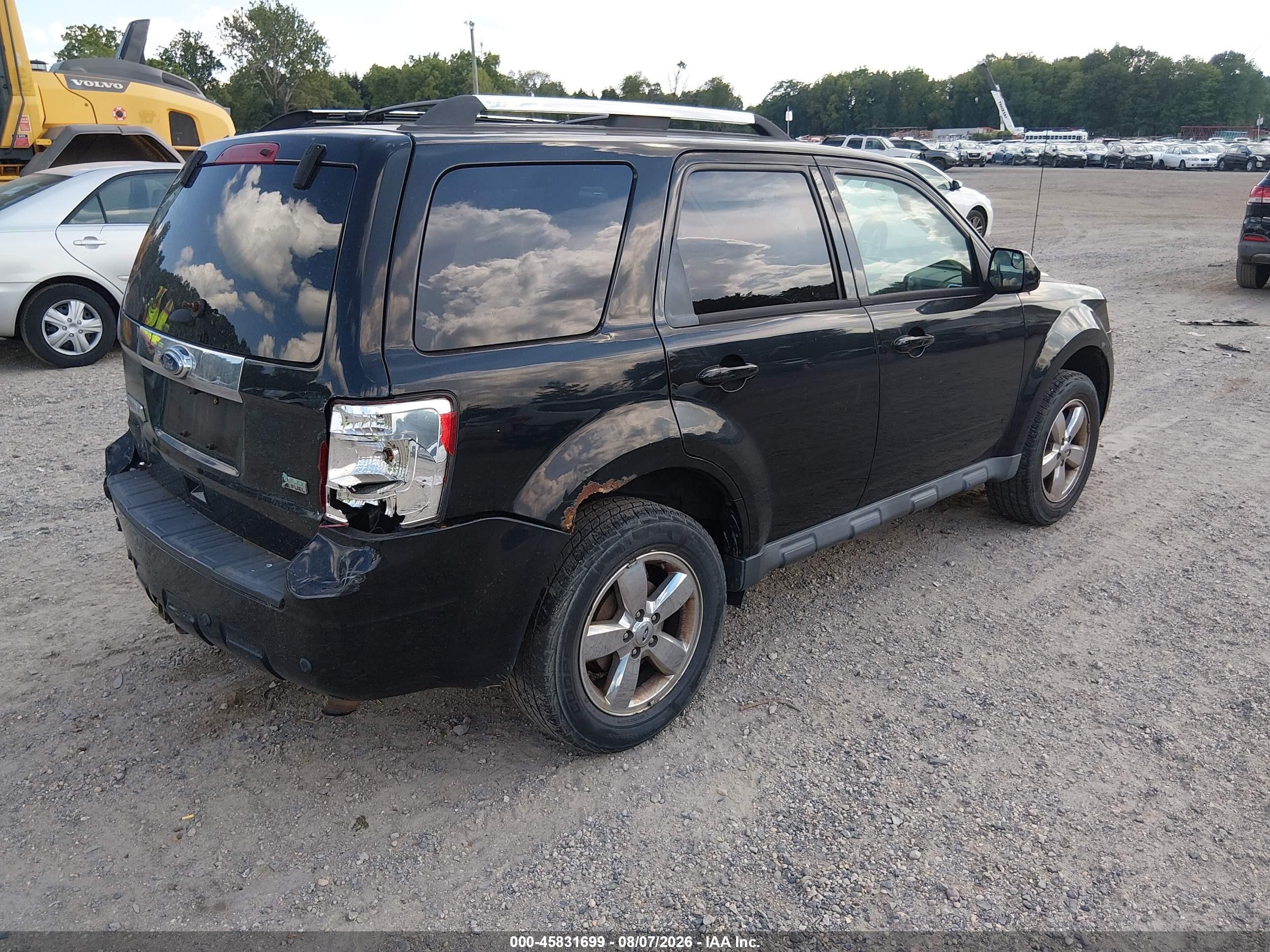 2012 Ford Escape Limited Black vin: 1FMCU9EG5CKB86957