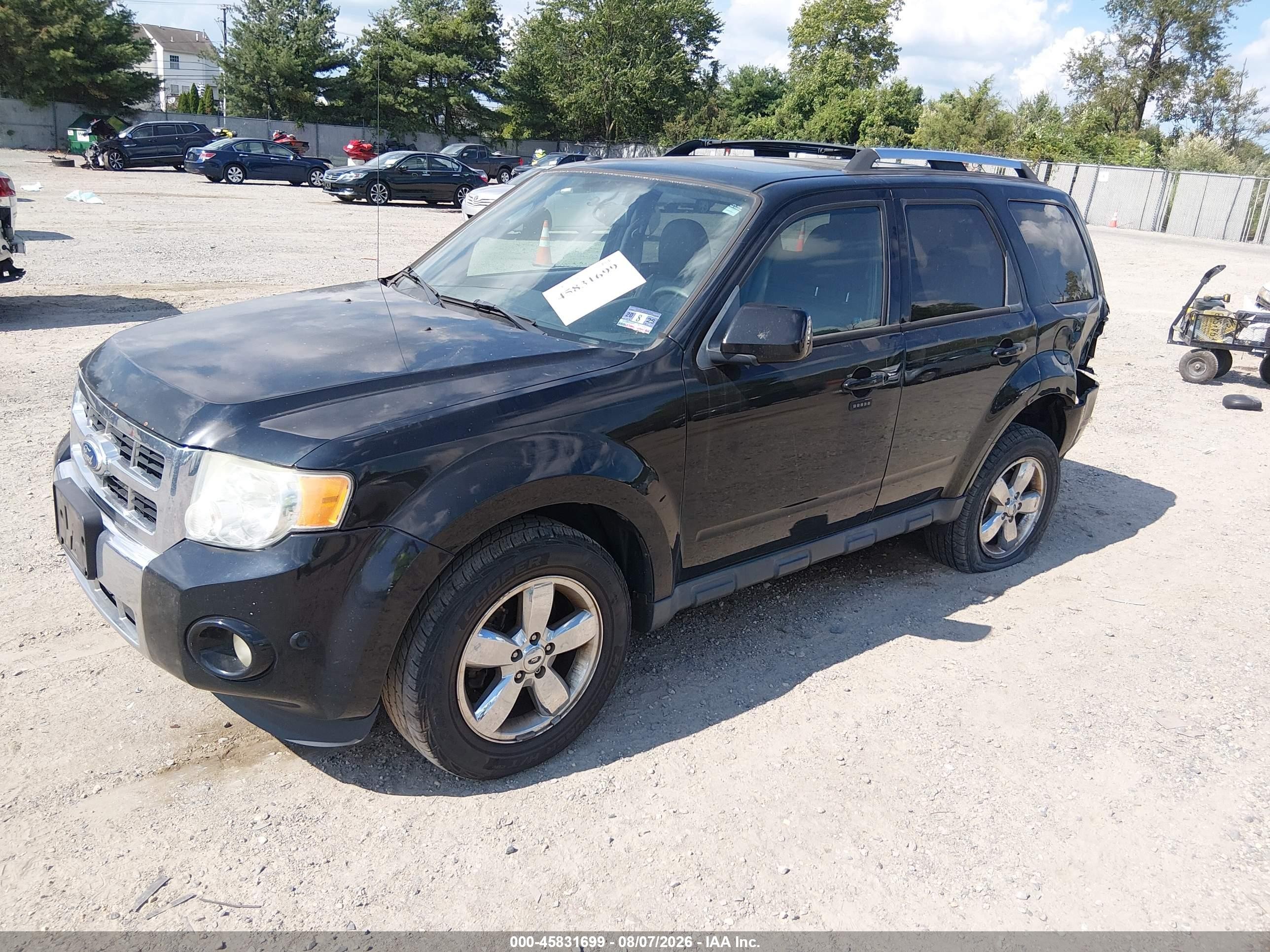 2012 Ford Escape Limited Black vin: 1FMCU9EG5CKB86957
