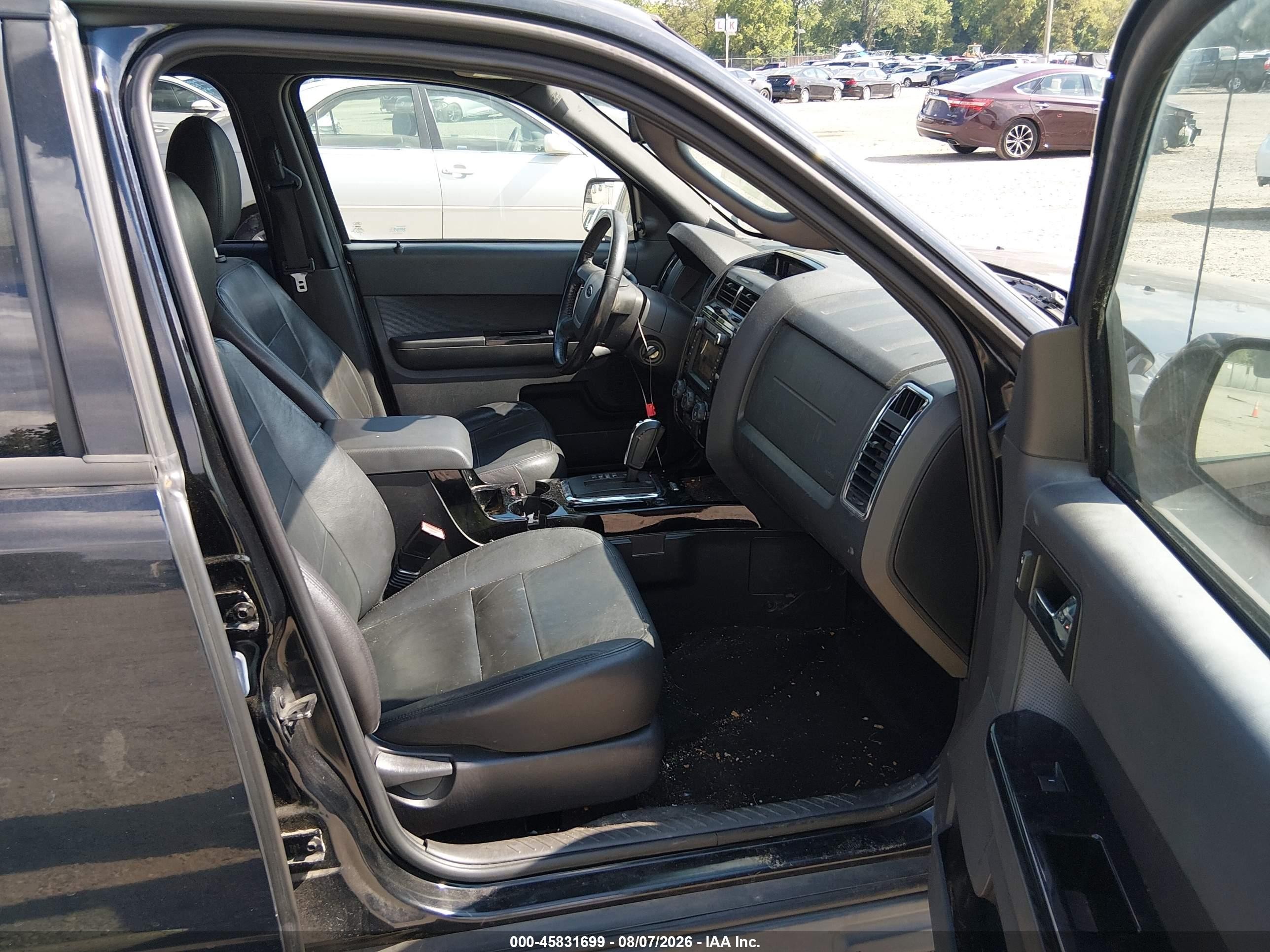 2012 Ford Escape Limited Black vin: 1FMCU9EG5CKB86957