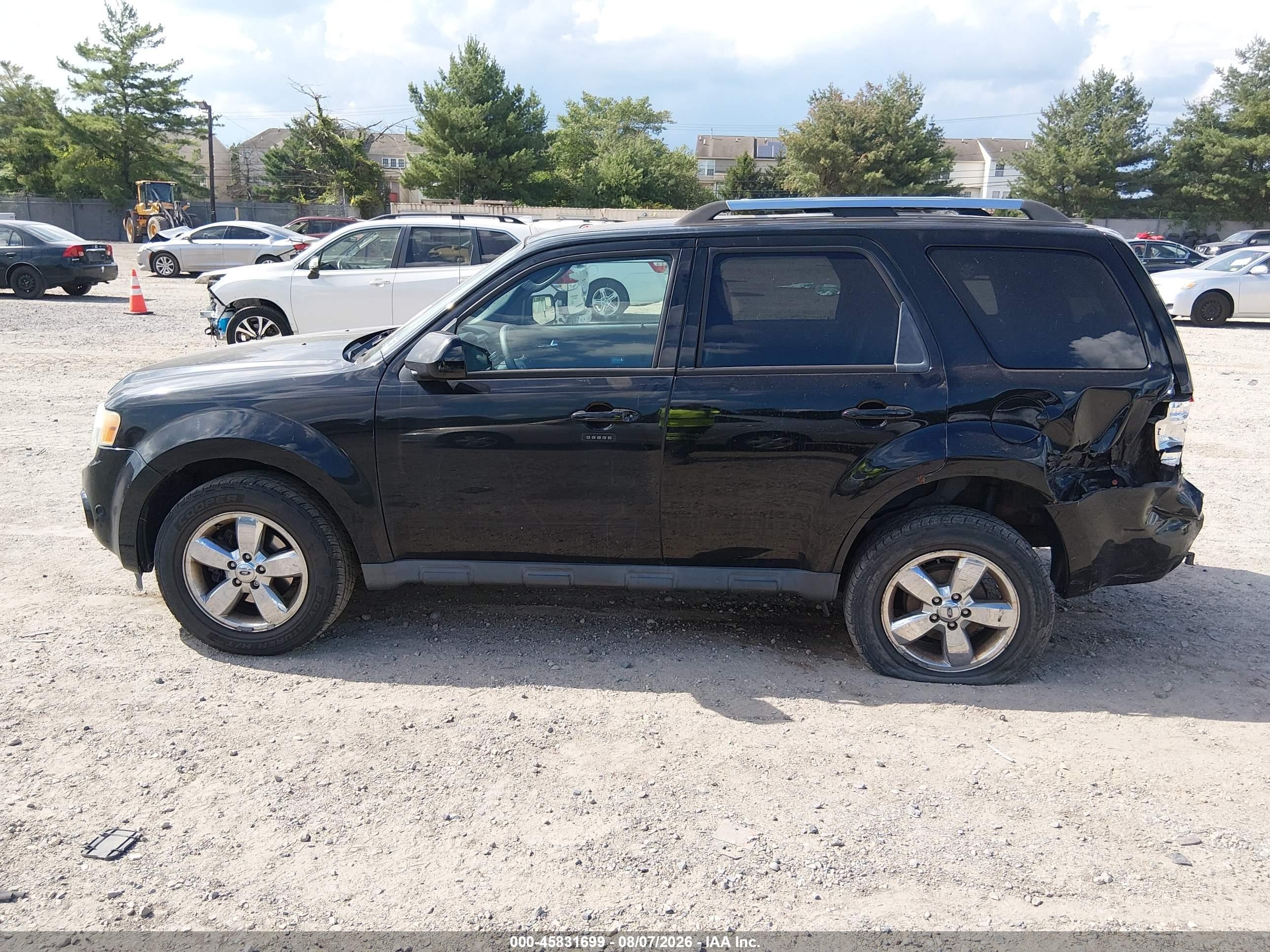 2012 Ford Escape Limited Black vin: 1FMCU9EG5CKB86957