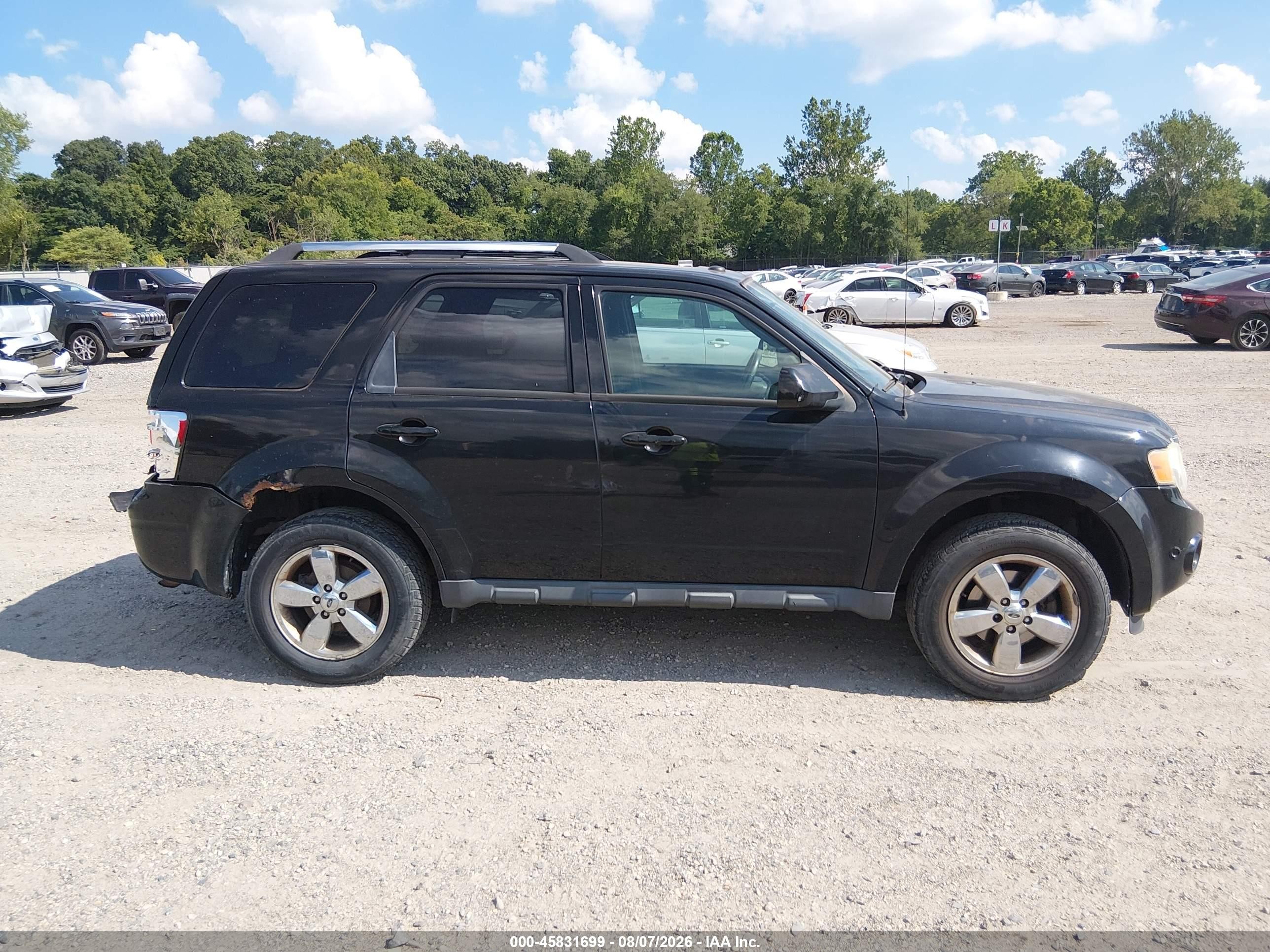 2012 Ford Escape Limited Black vin: 1FMCU9EG5CKB86957