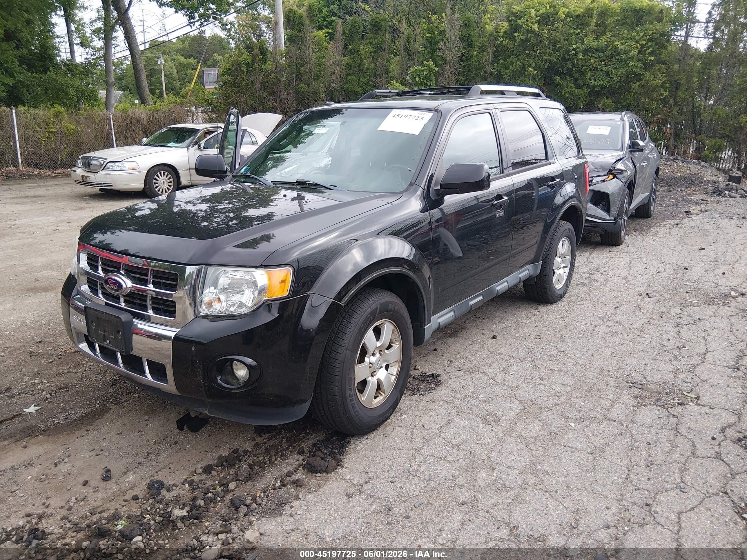 2012 Ford Escape Limited Black vin: 1FMCU9EG5CKB98476