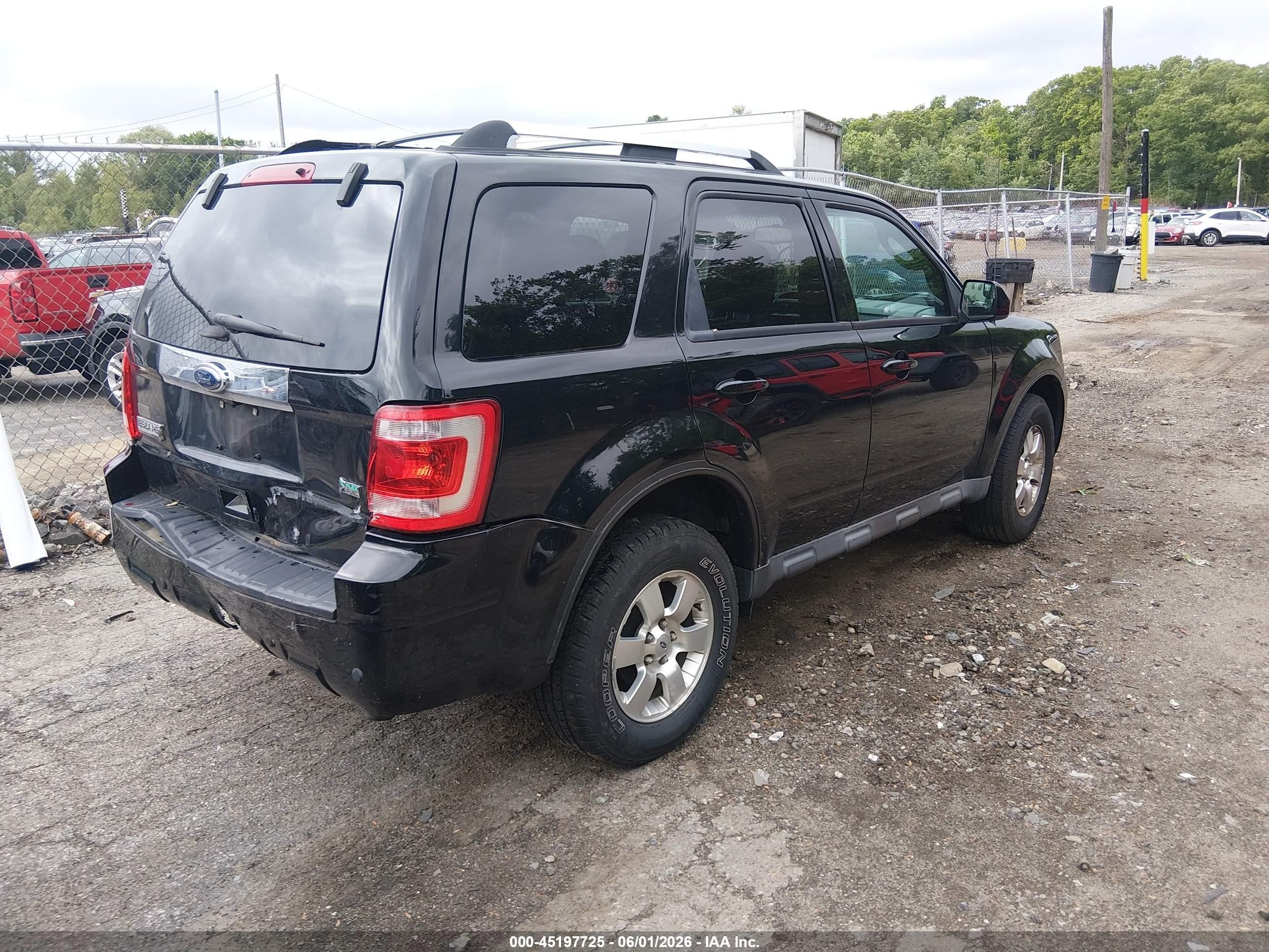 2012 Ford Escape Limited Black vin: 1FMCU9EG5CKB98476