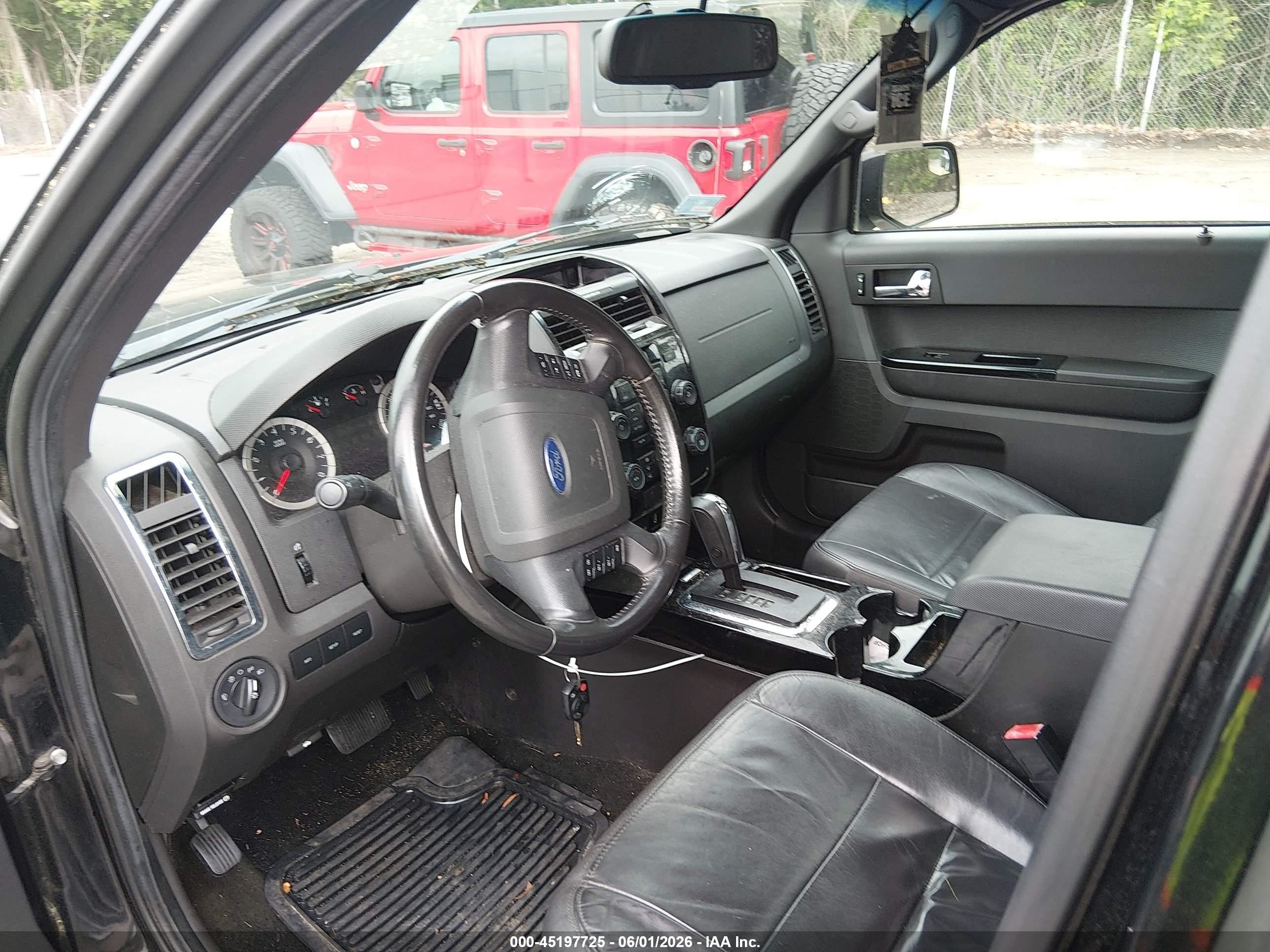 2012 Ford Escape Limited Black vin: 1FMCU9EG5CKB98476