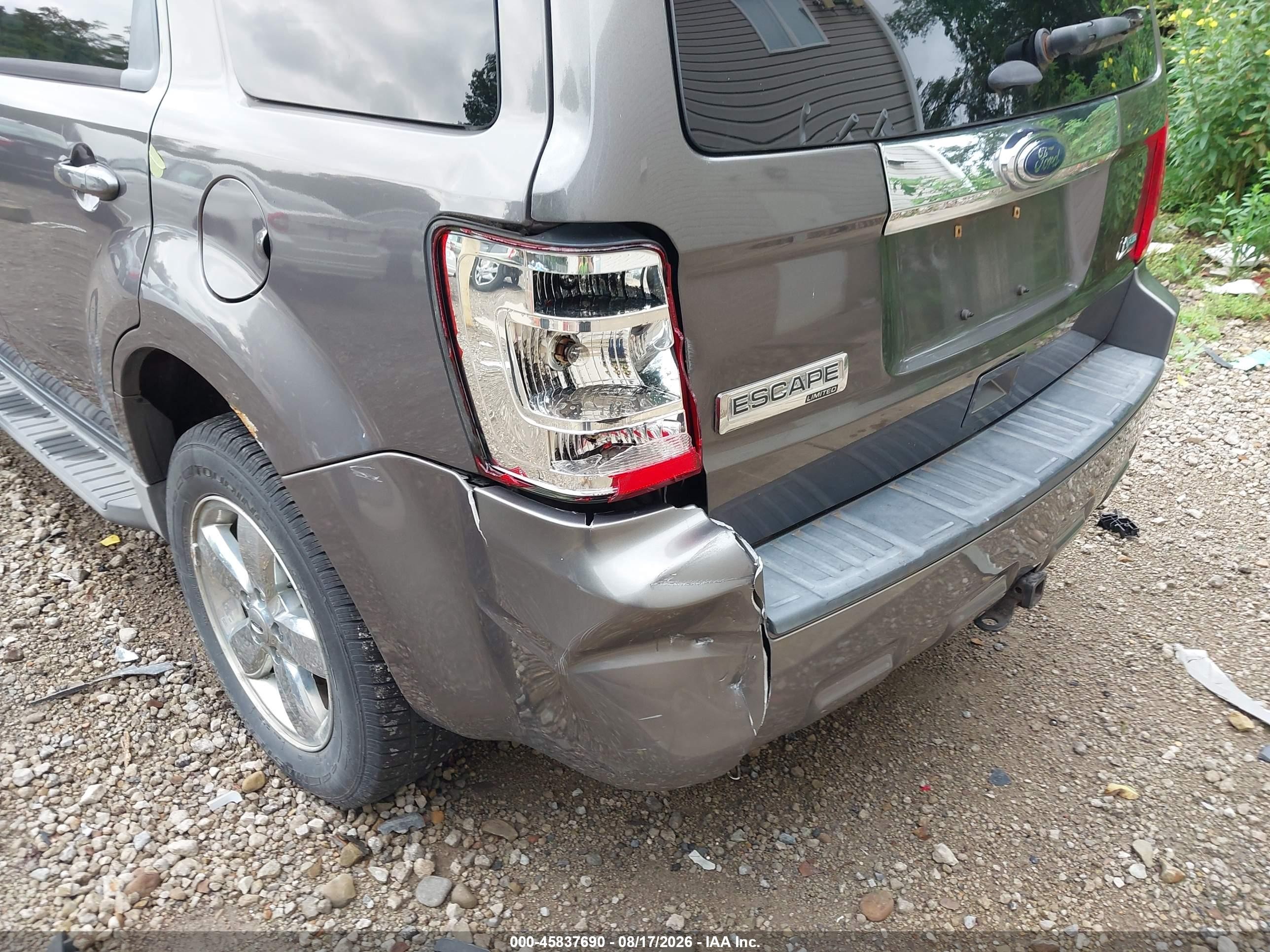 2012 Ford Escape Limited Gray vin: 1FMCU9EG5CKC25417