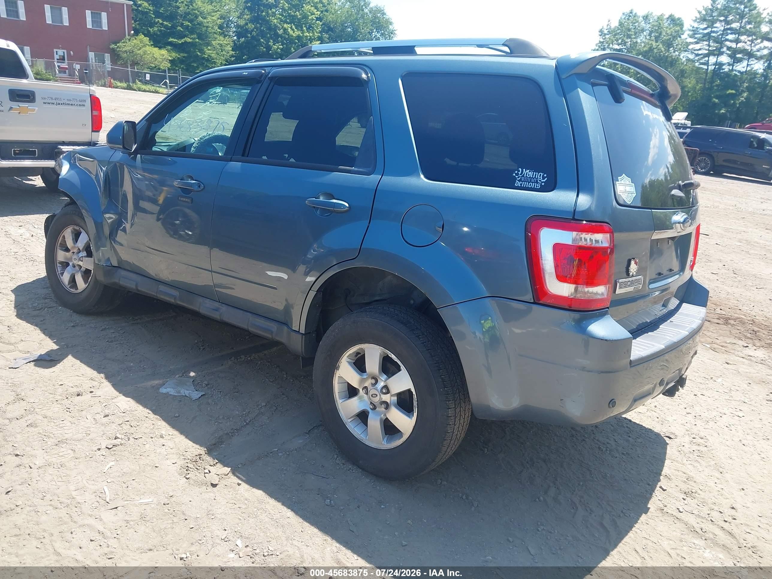 2012 Ford Escape Limited Blue vin: 1FMCU9EG5CKC33999