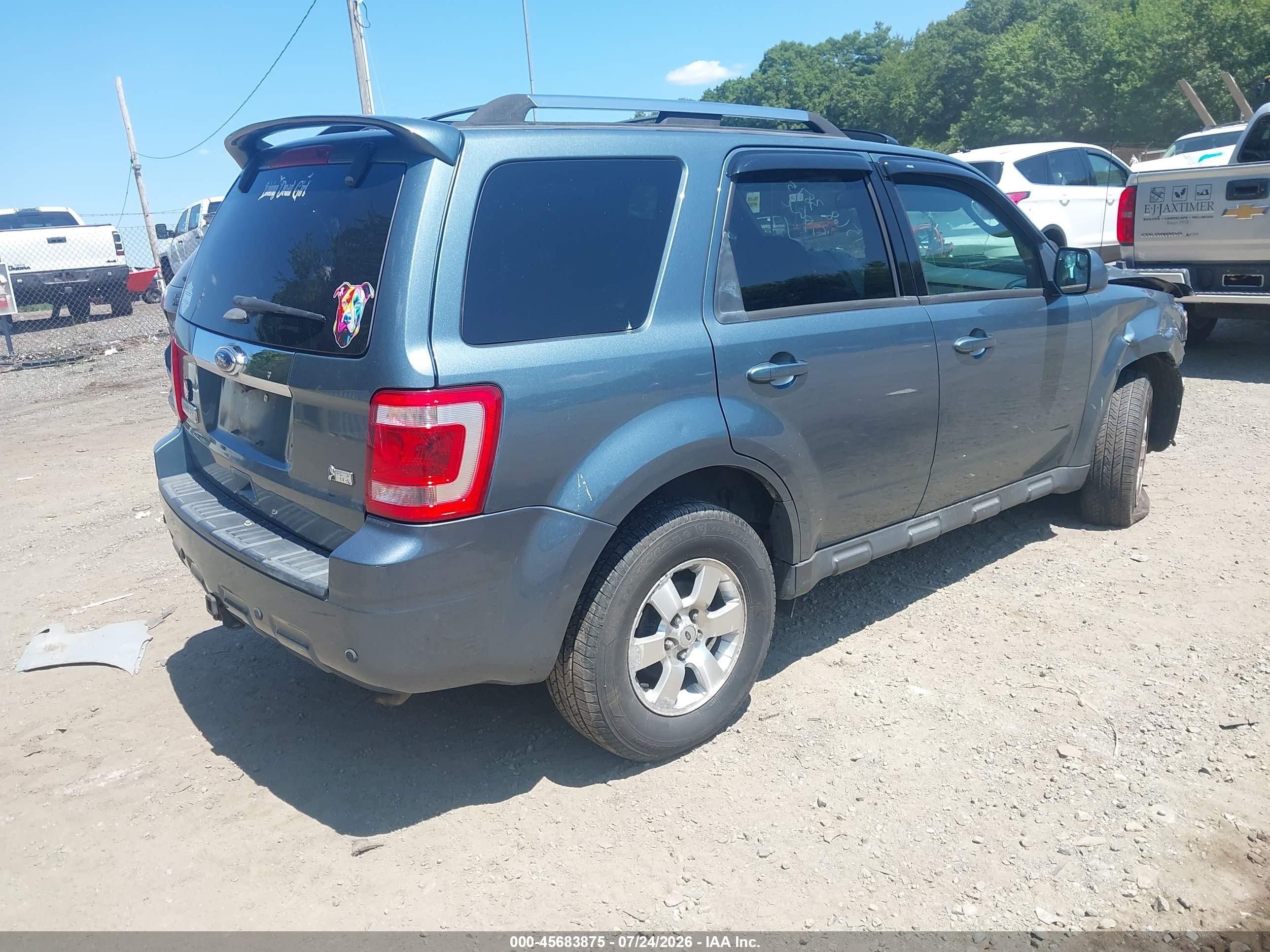 2012 Ford Escape Limited Blue vin: 1FMCU9EG5CKC33999
