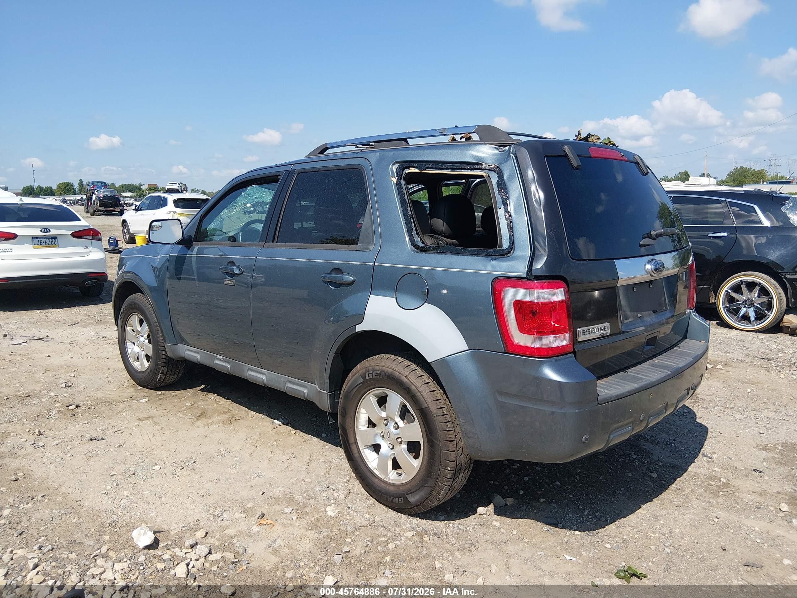 2012 Ford Escape Limited Black vin: 1FMCU9EG5CKC74262