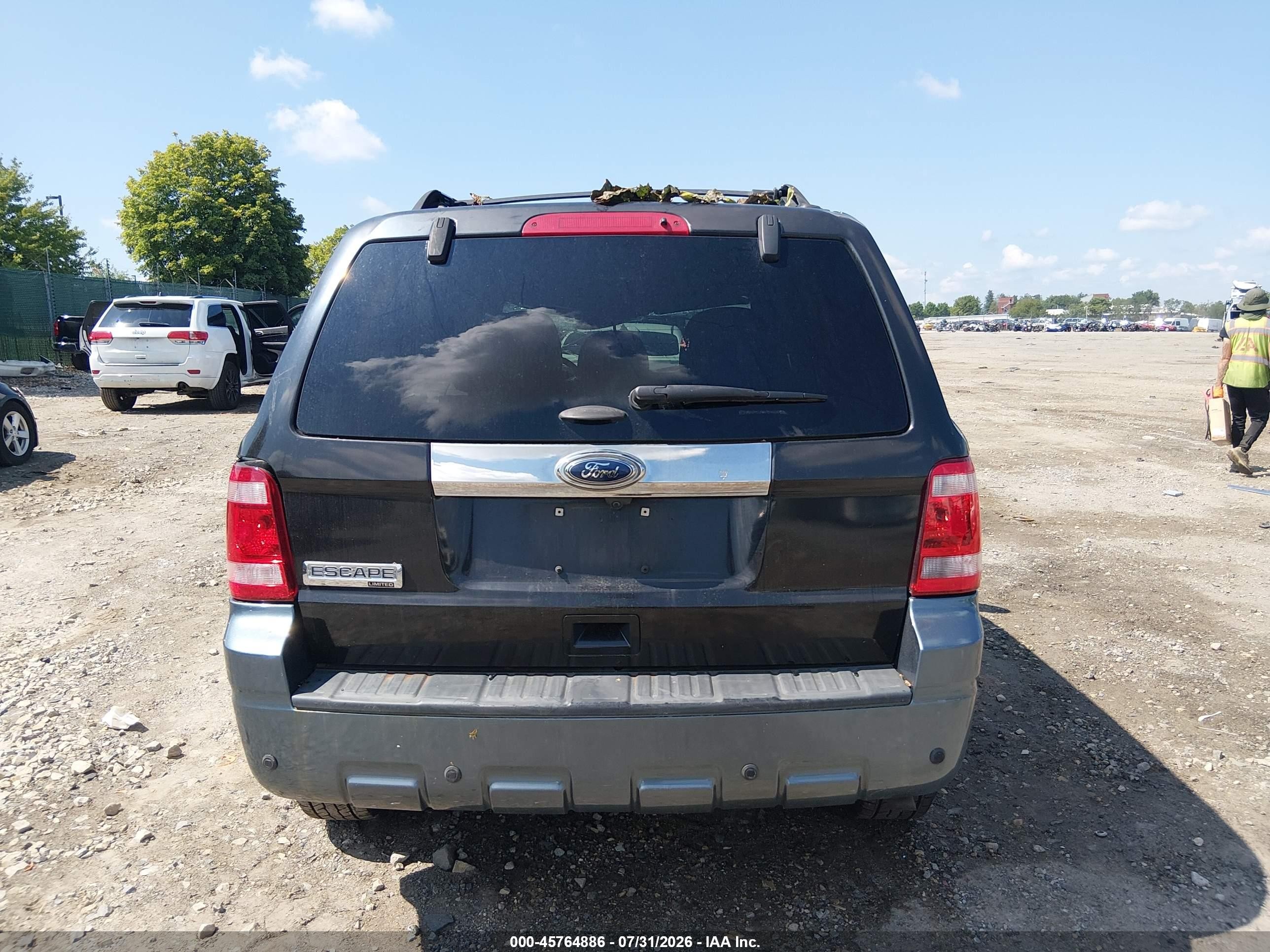 2012 Ford Escape Limited Black vin: 1FMCU9EG5CKC74262