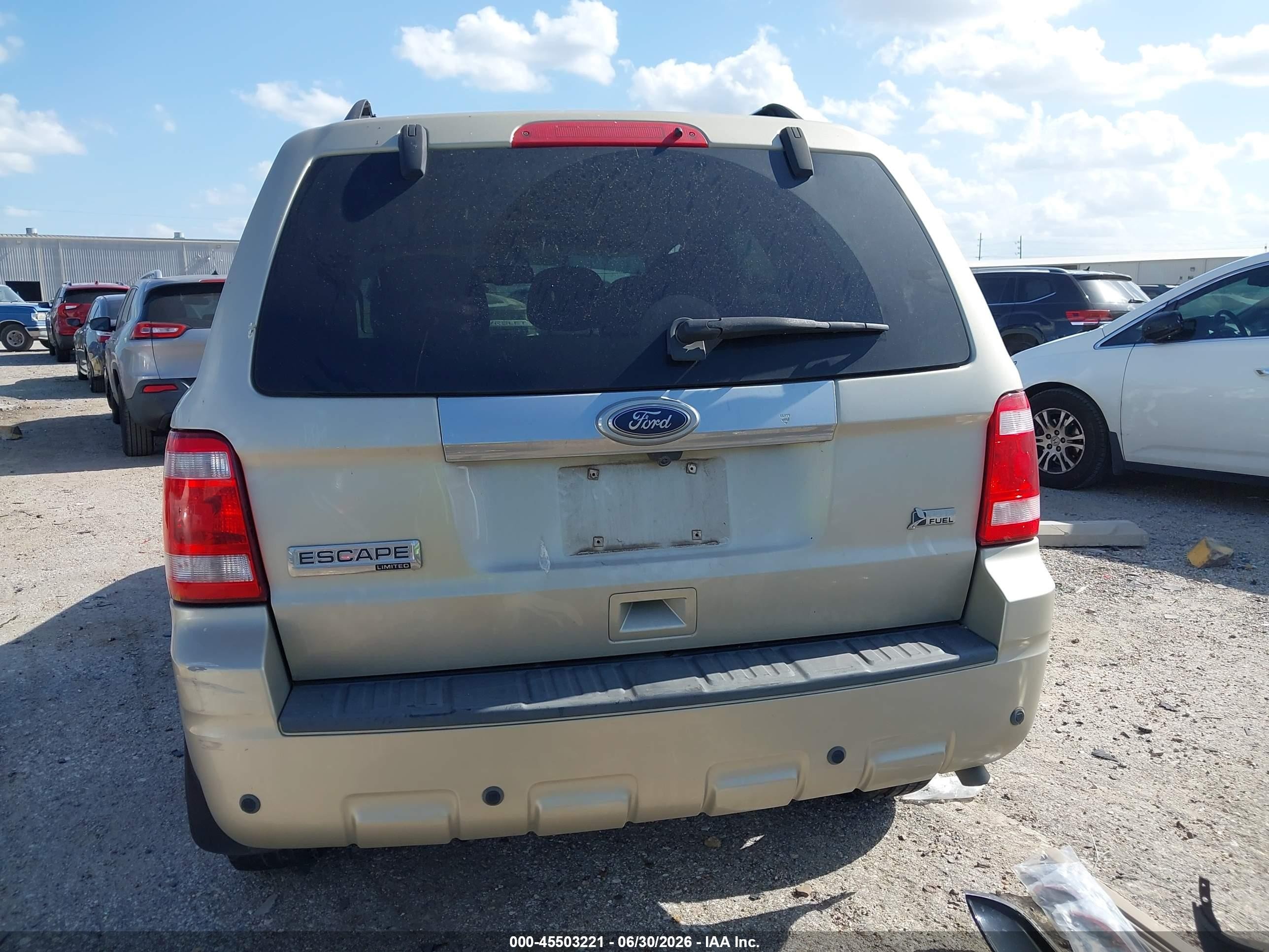 2011 Ford Escape Limited Желто-коричневый vin: 1FMCU9EG6BKA47810