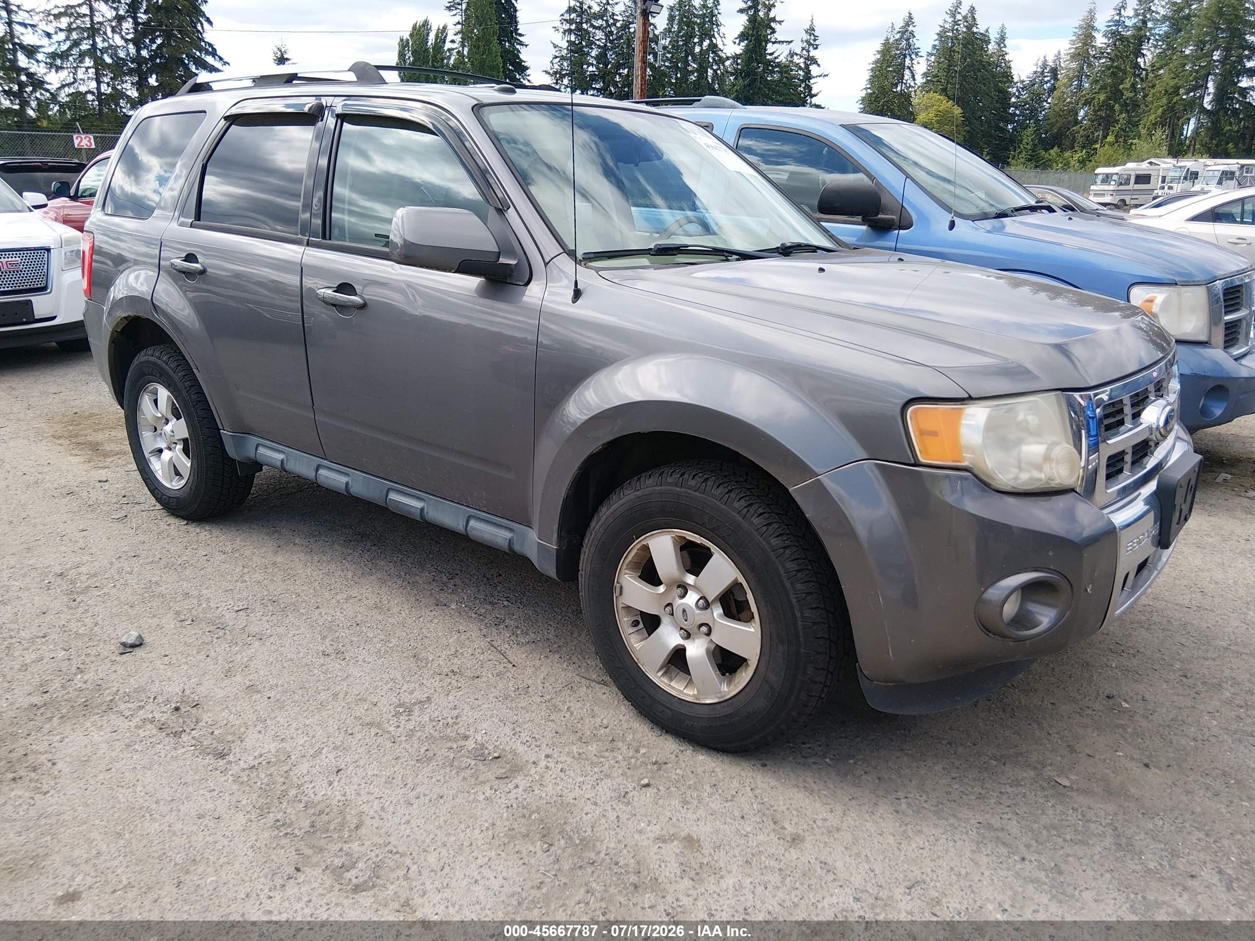 2012 Ford Escape Limited Gray vin: 1FMCU9EG6CKA24366