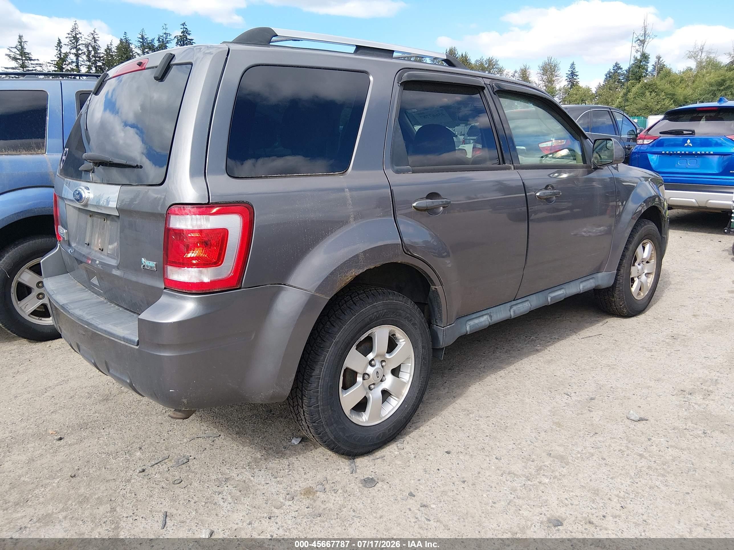 2012 Ford Escape Limited Gray vin: 1FMCU9EG6CKA24366