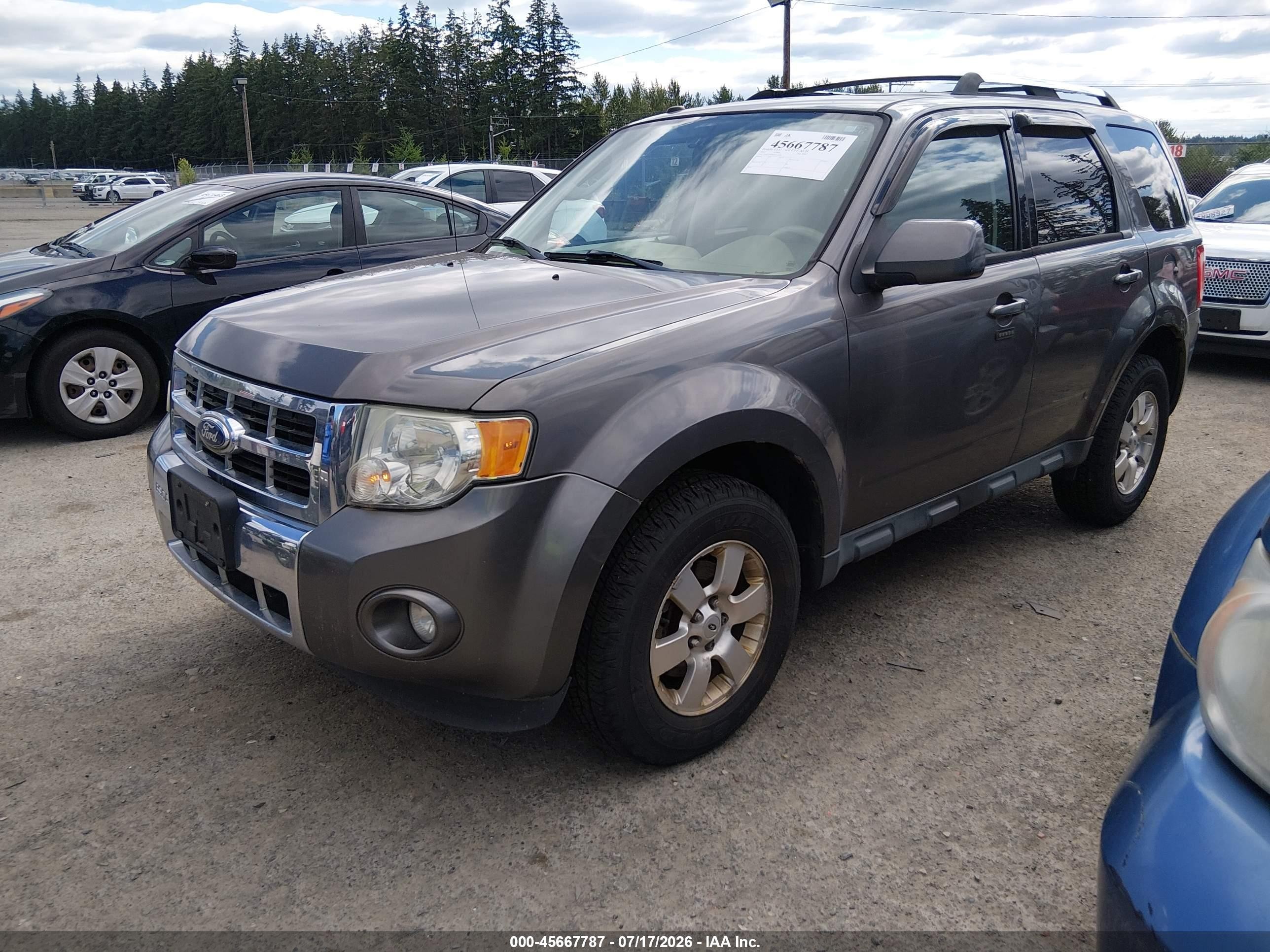 2012 Ford Escape Limited Gray vin: 1FMCU9EG6CKA24366