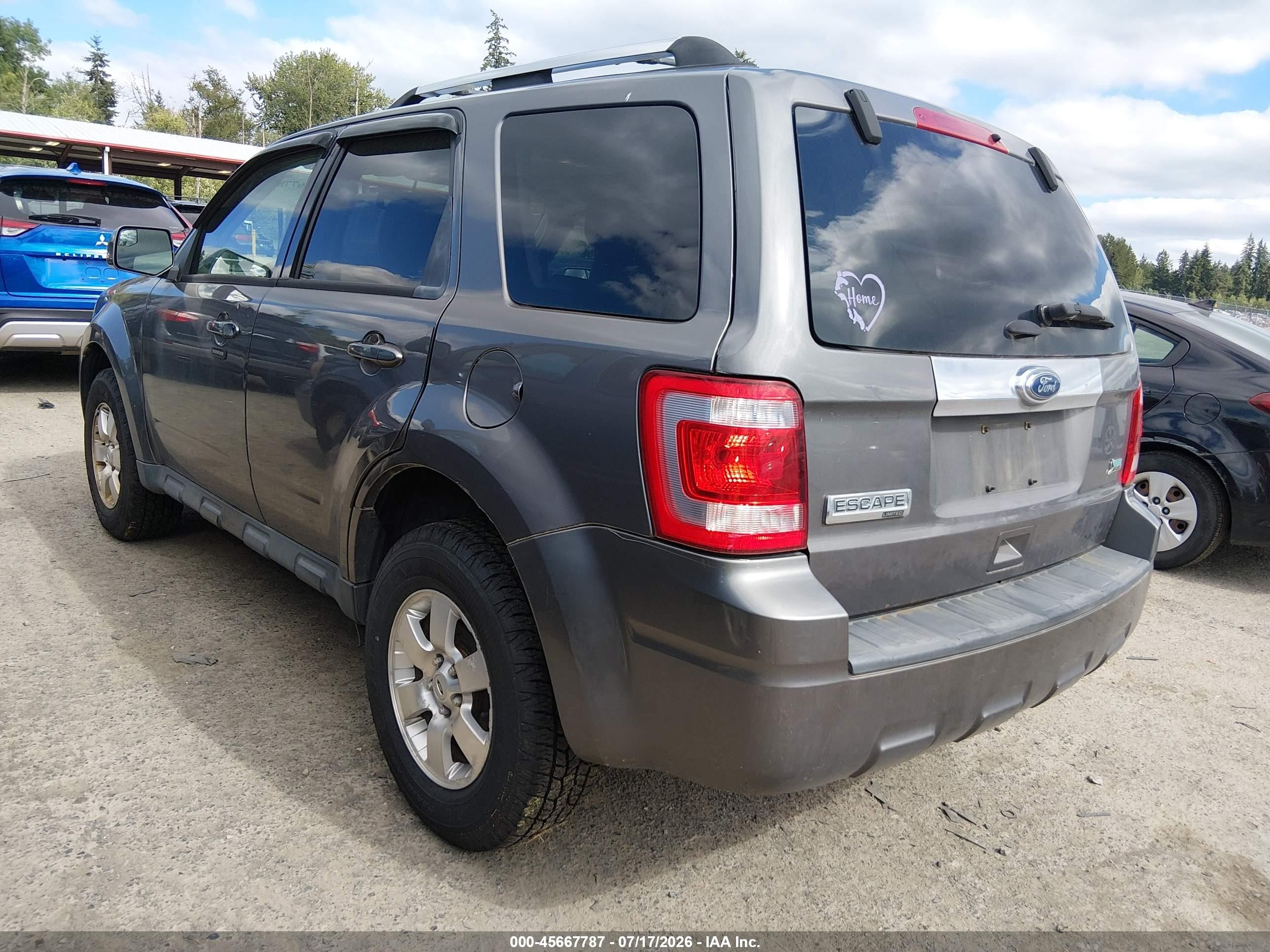 2012 Ford Escape Limited Gray vin: 1FMCU9EG6CKA24366